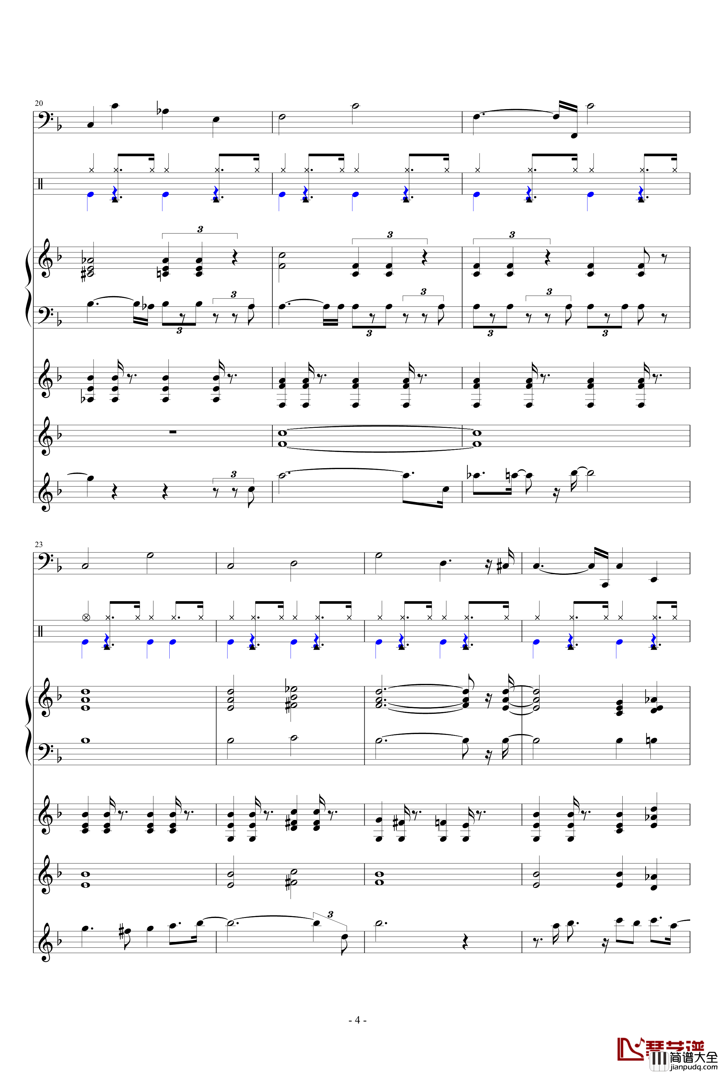 QQ麻将背景音乐钢琴谱_游戏