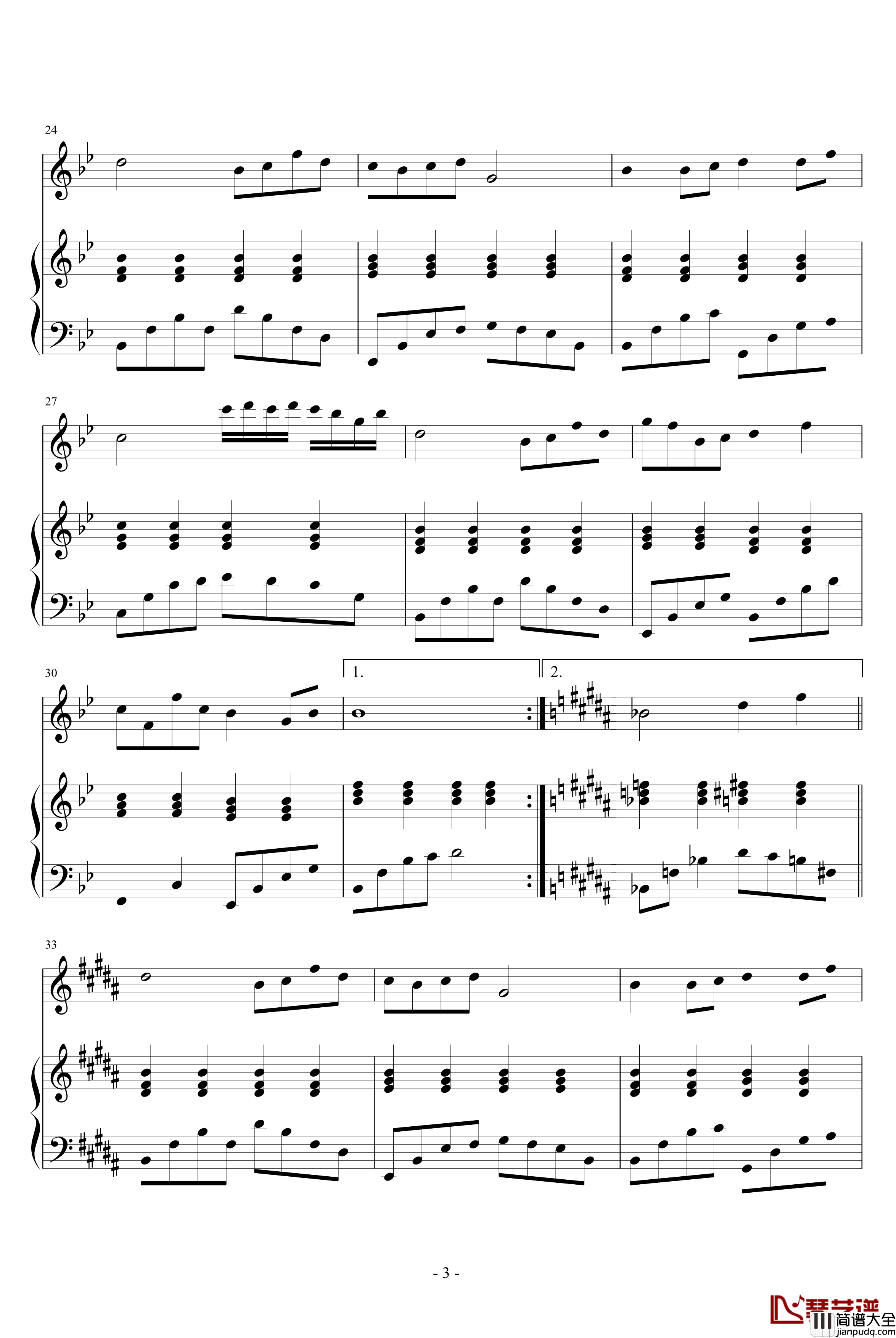 年轮钢琴谱_血腥残阳