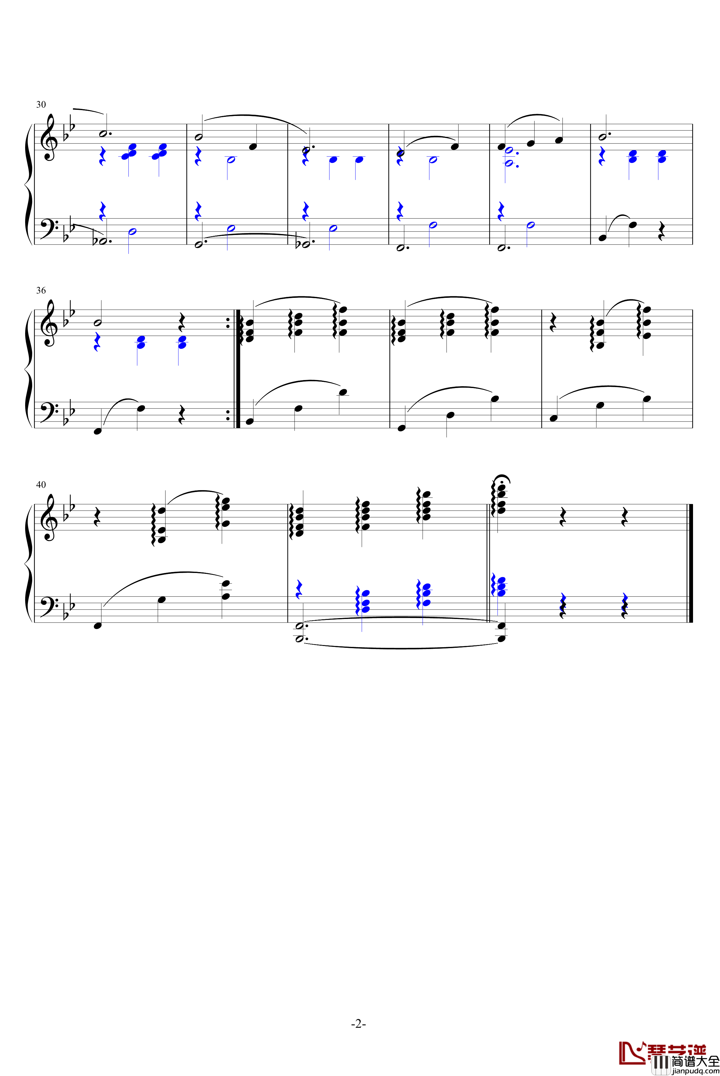 雪绒花钢琴谱_理查德·罗杰斯