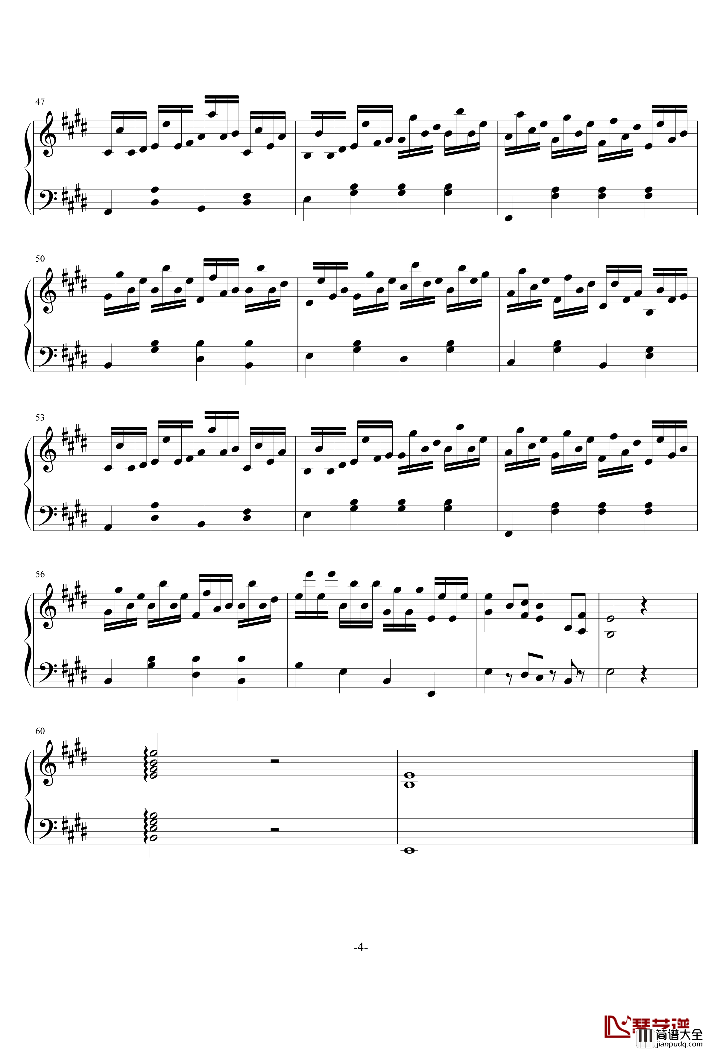 疯狂练习曲钢琴谱_音乐消逝