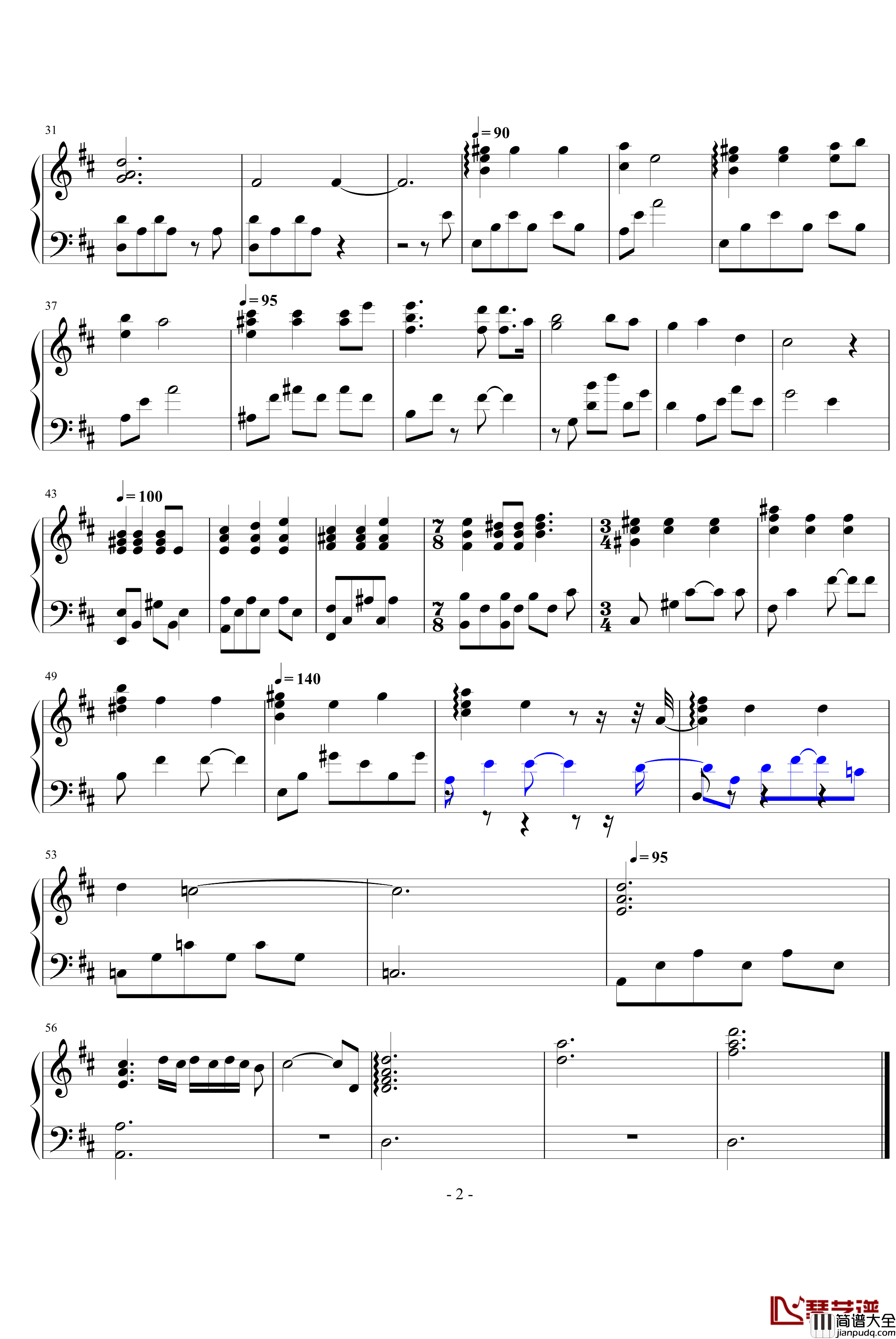 Sepia_film钢琴谱_悠久之翼