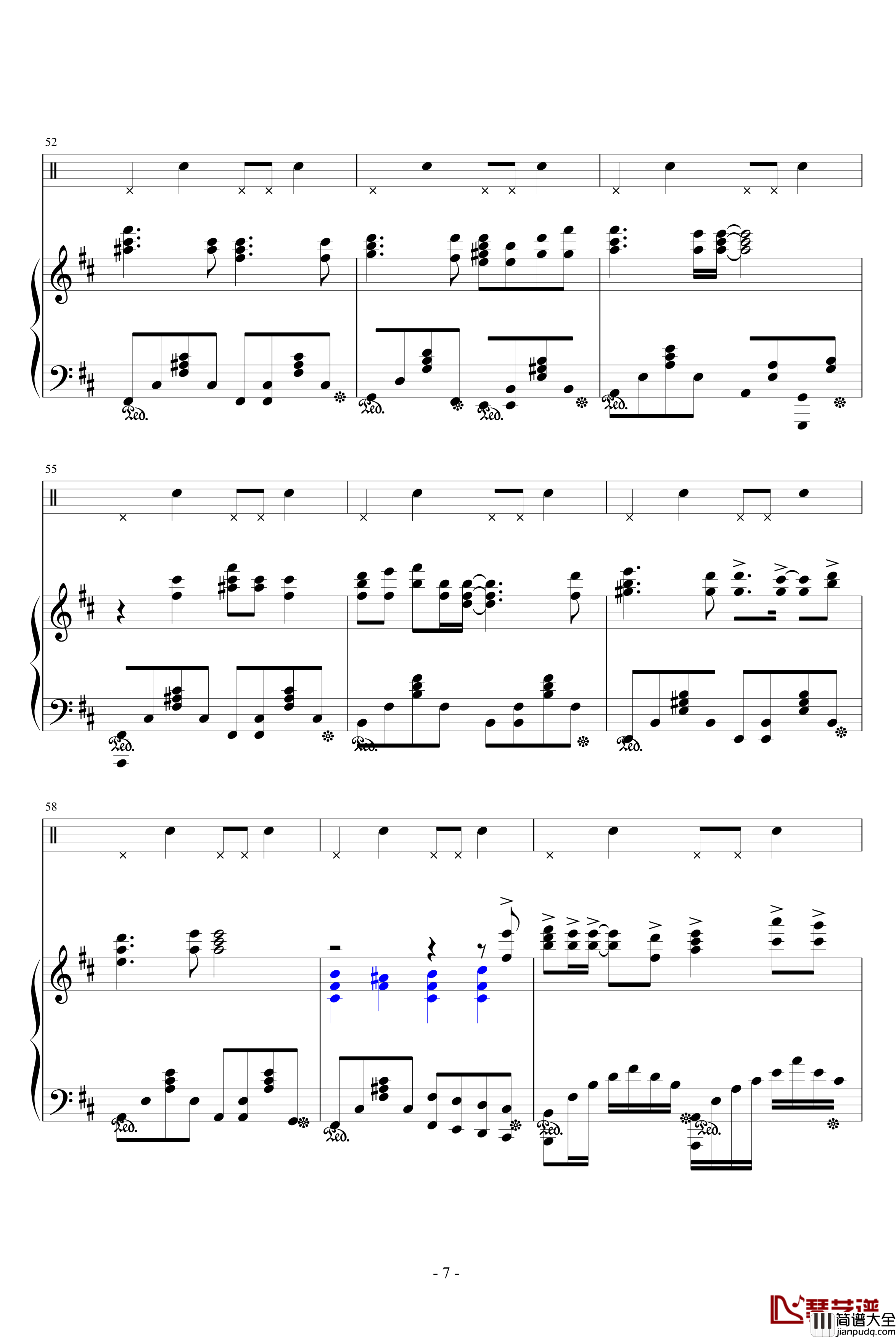 无色钢琴谱_名侦探柯南