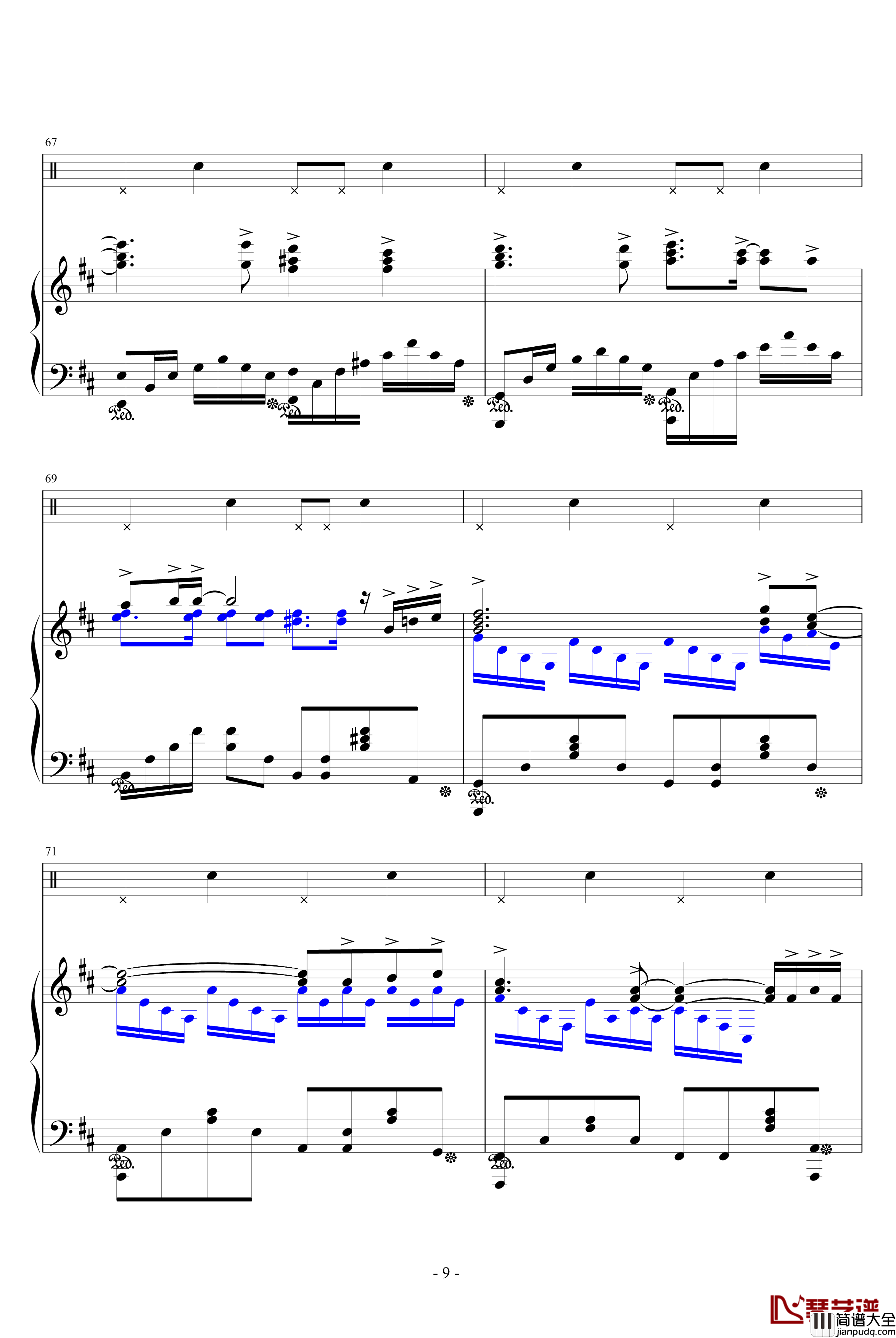 无色钢琴谱_名侦探柯南