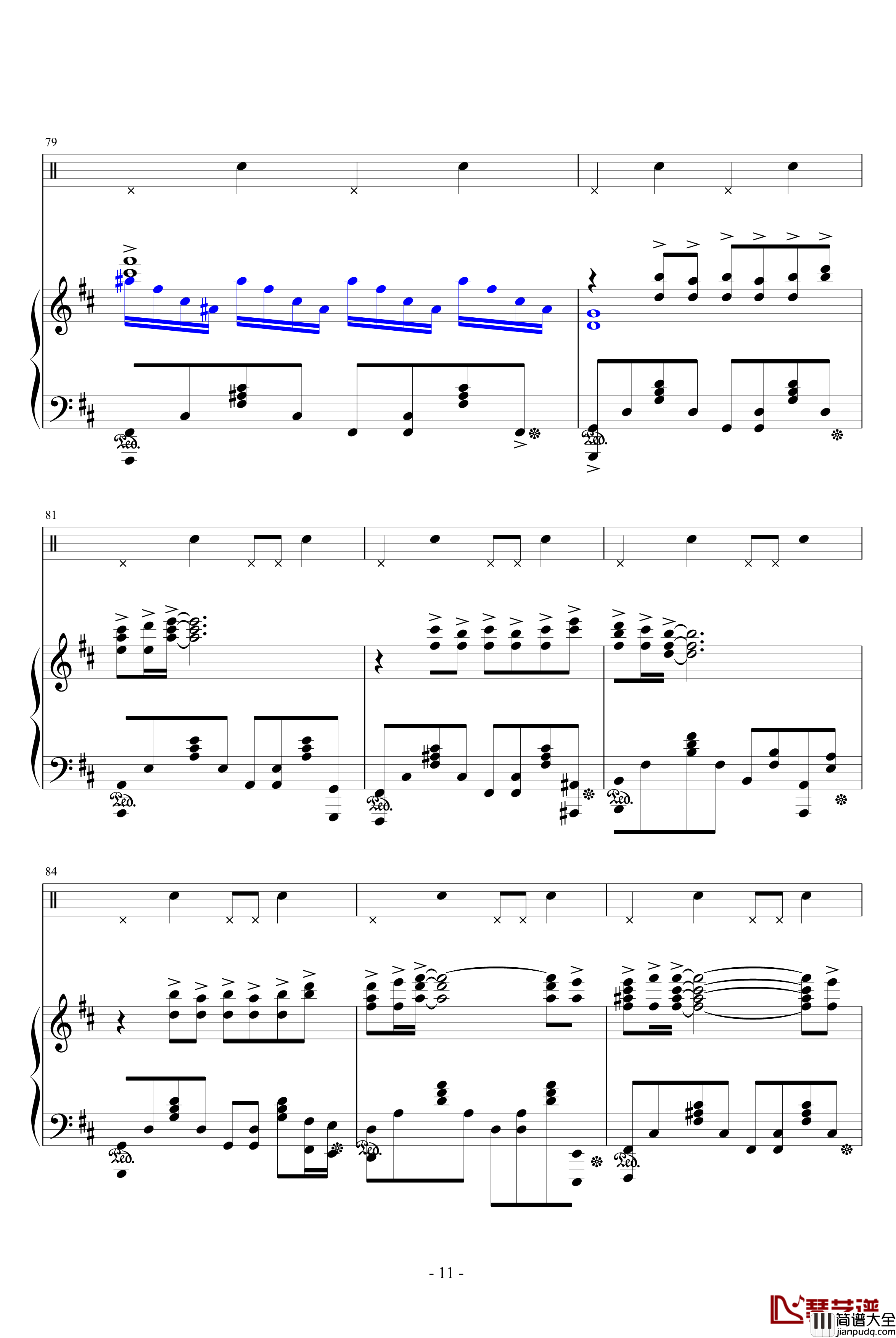 无色钢琴谱_名侦探柯南