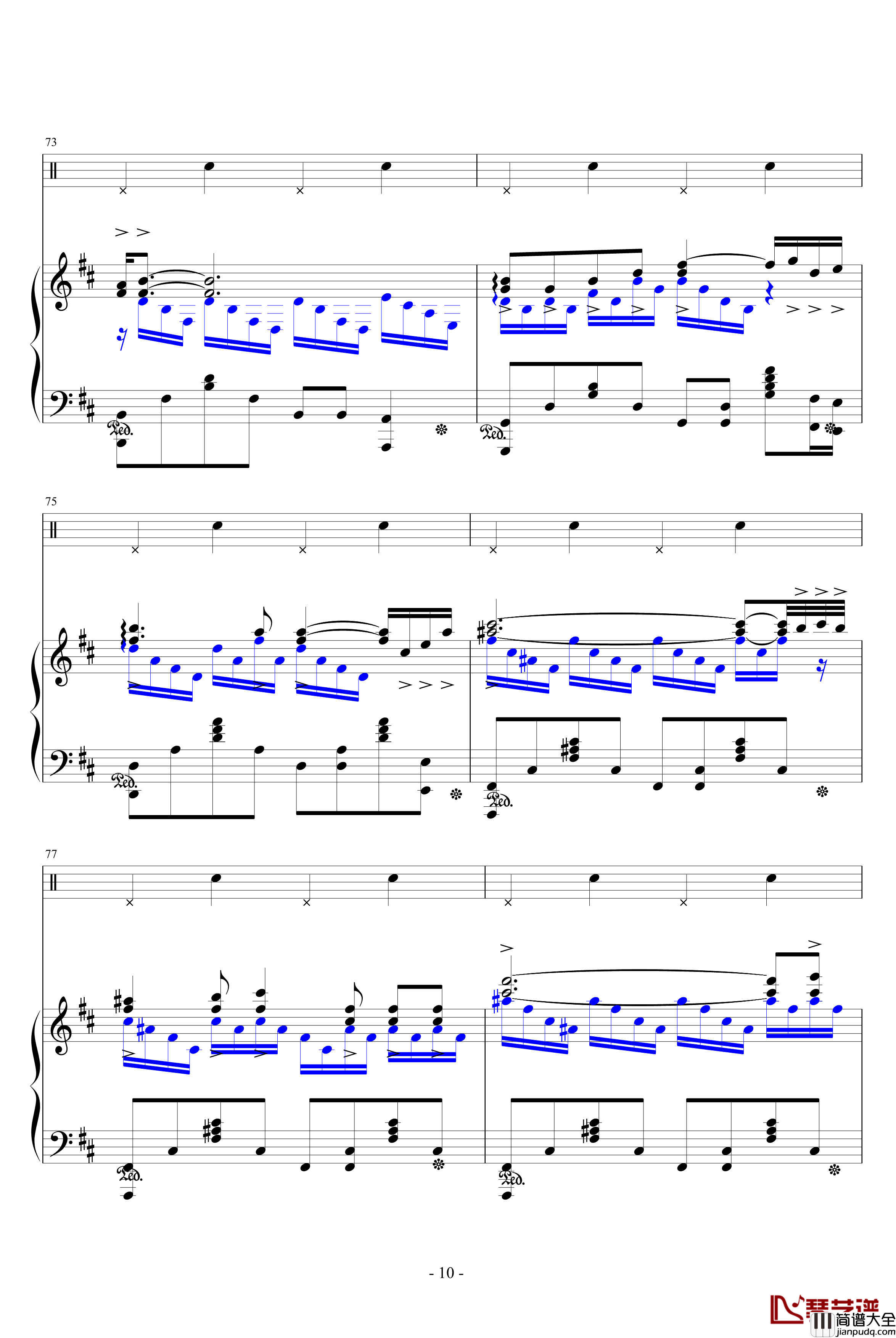 无色钢琴谱_名侦探柯南