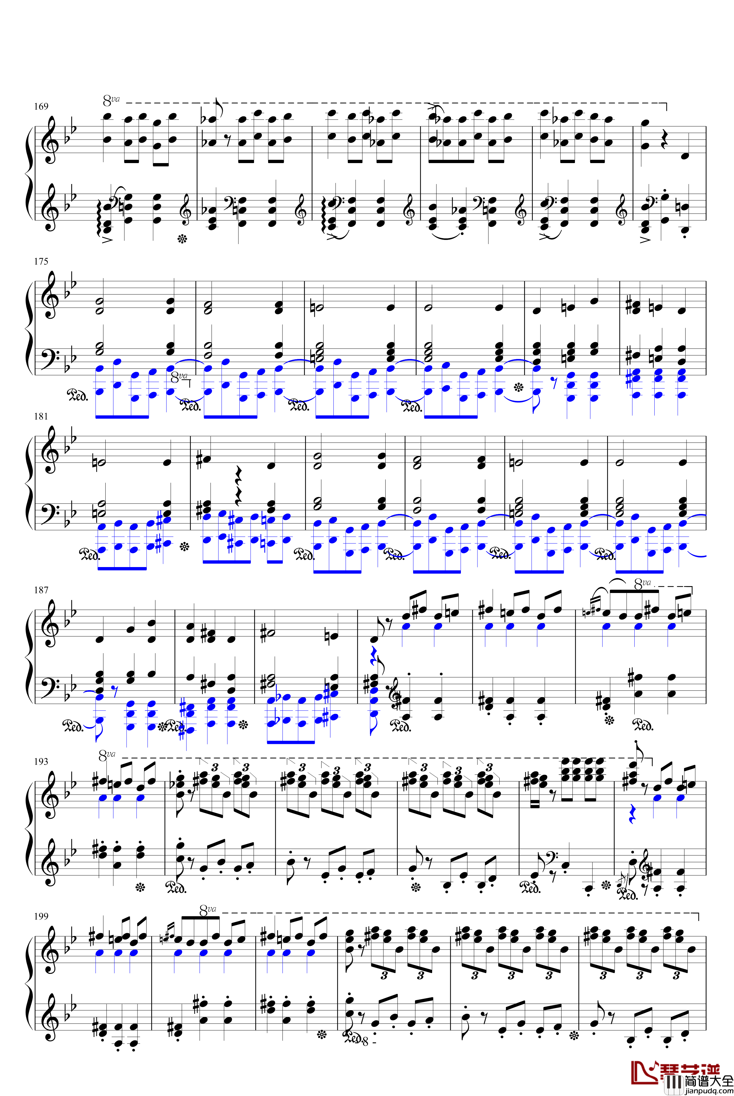 恶魔之舞钢琴谱_未完成_圣桑