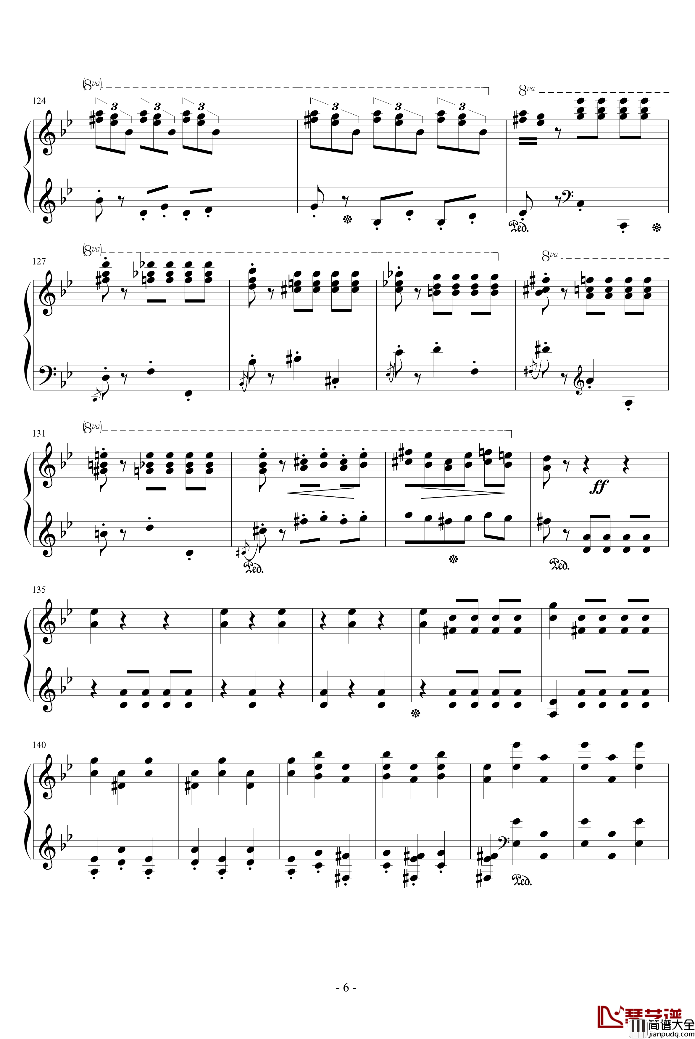 恶魔之舞钢琴谱_未完成_圣桑