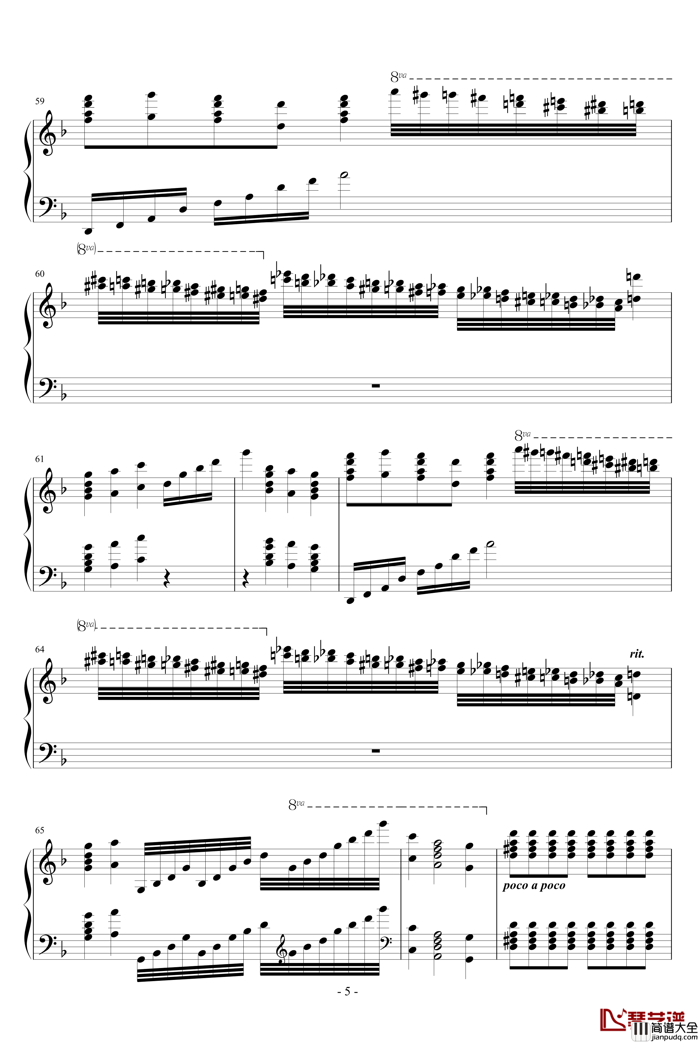 出埃及记钢琴谱_Maksim演奏原版谱_马克西姆_Maksim·Mrvica