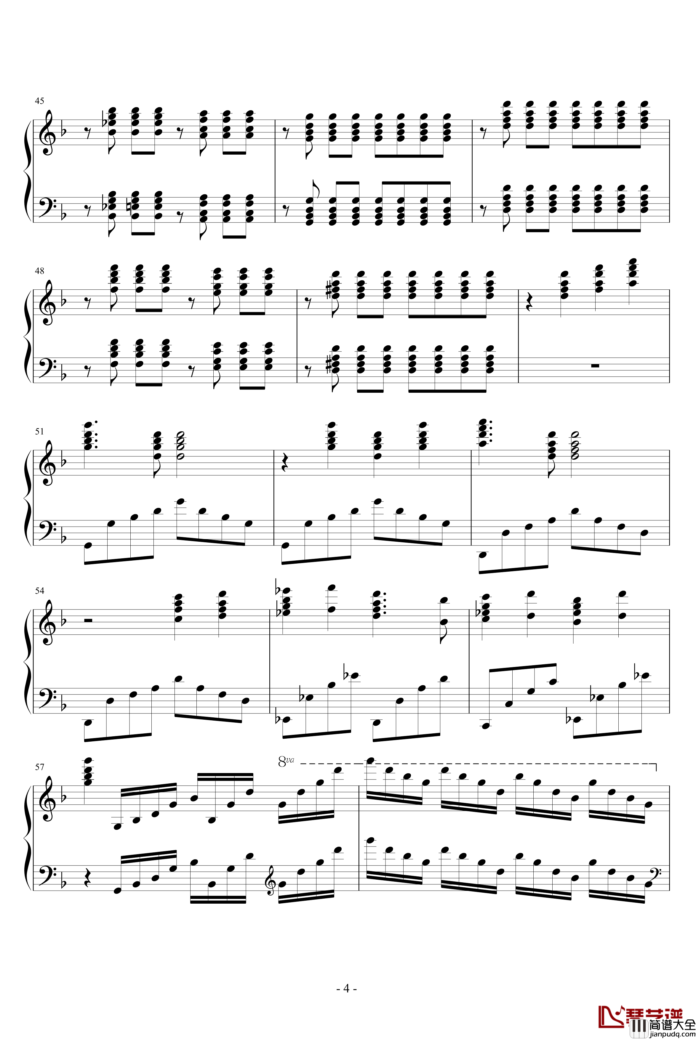 出埃及记钢琴谱_Maksim演奏原版谱_马克西姆_Maksim·Mrvica