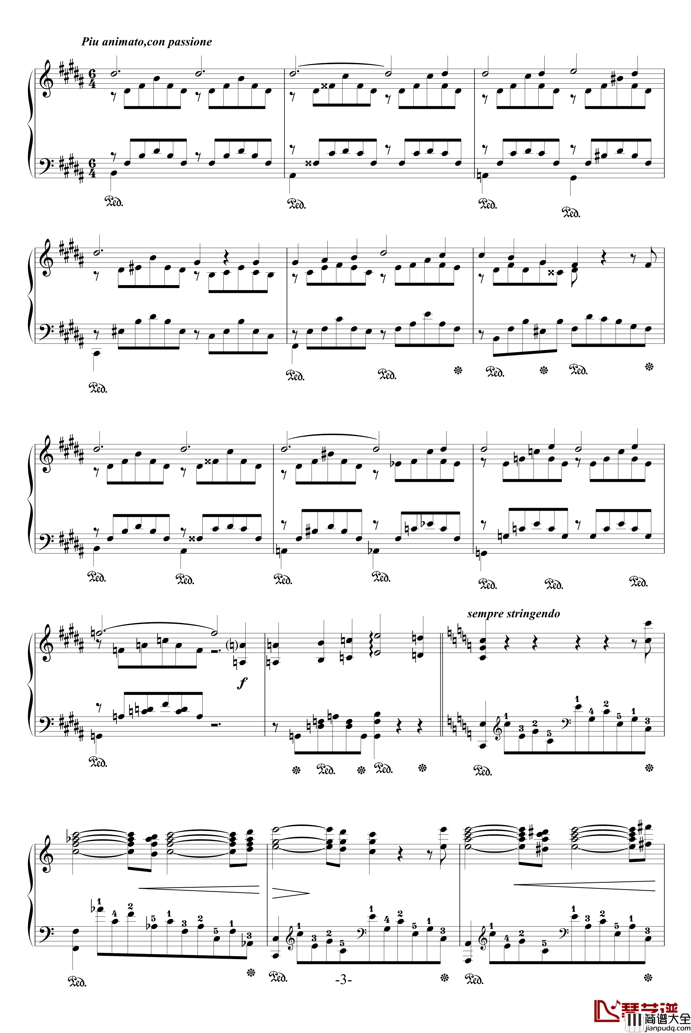 爱之梦钢琴谱_原版_李斯特