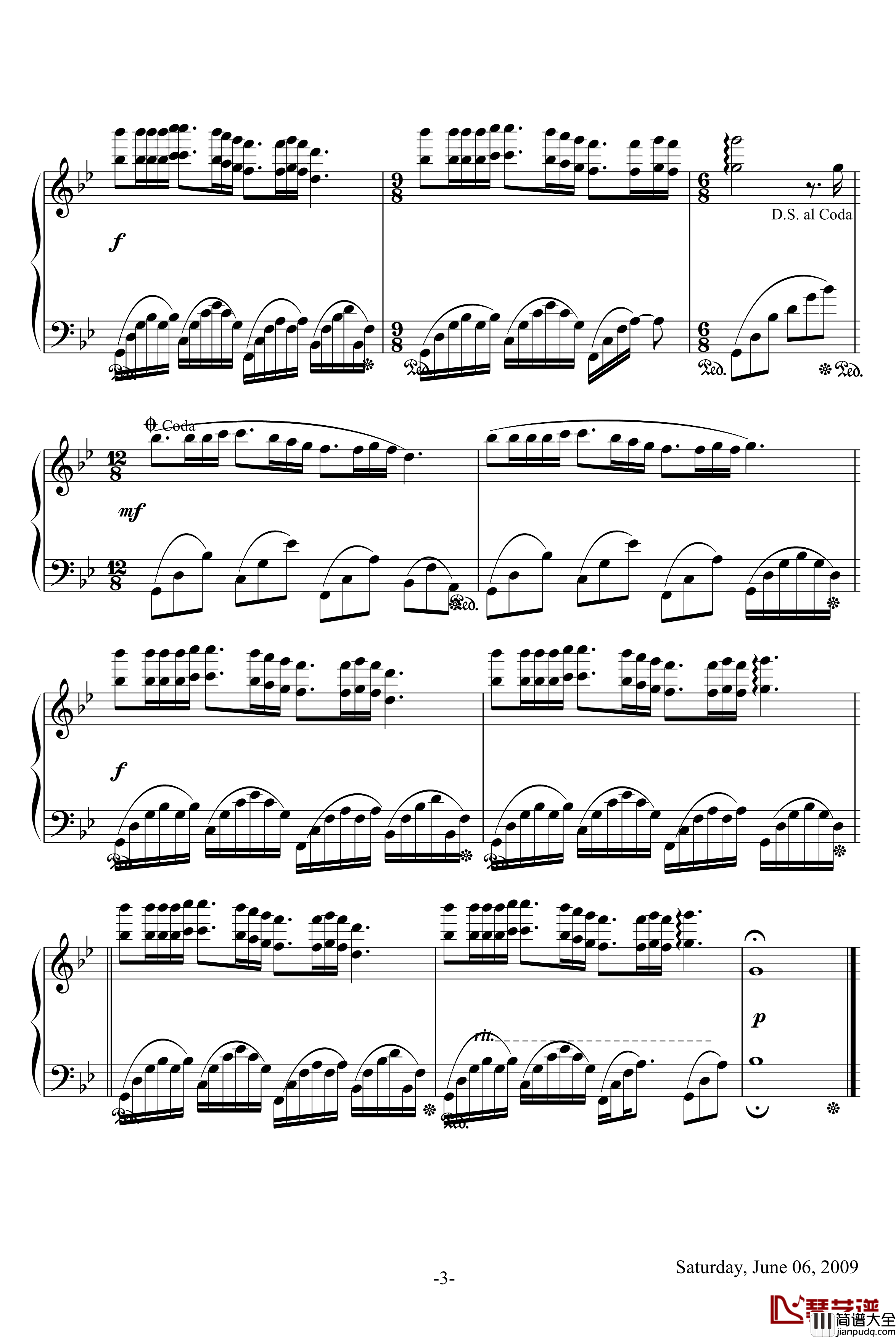 梦中的婚礼钢琴谱_克莱德曼_Mariage_D‘amour