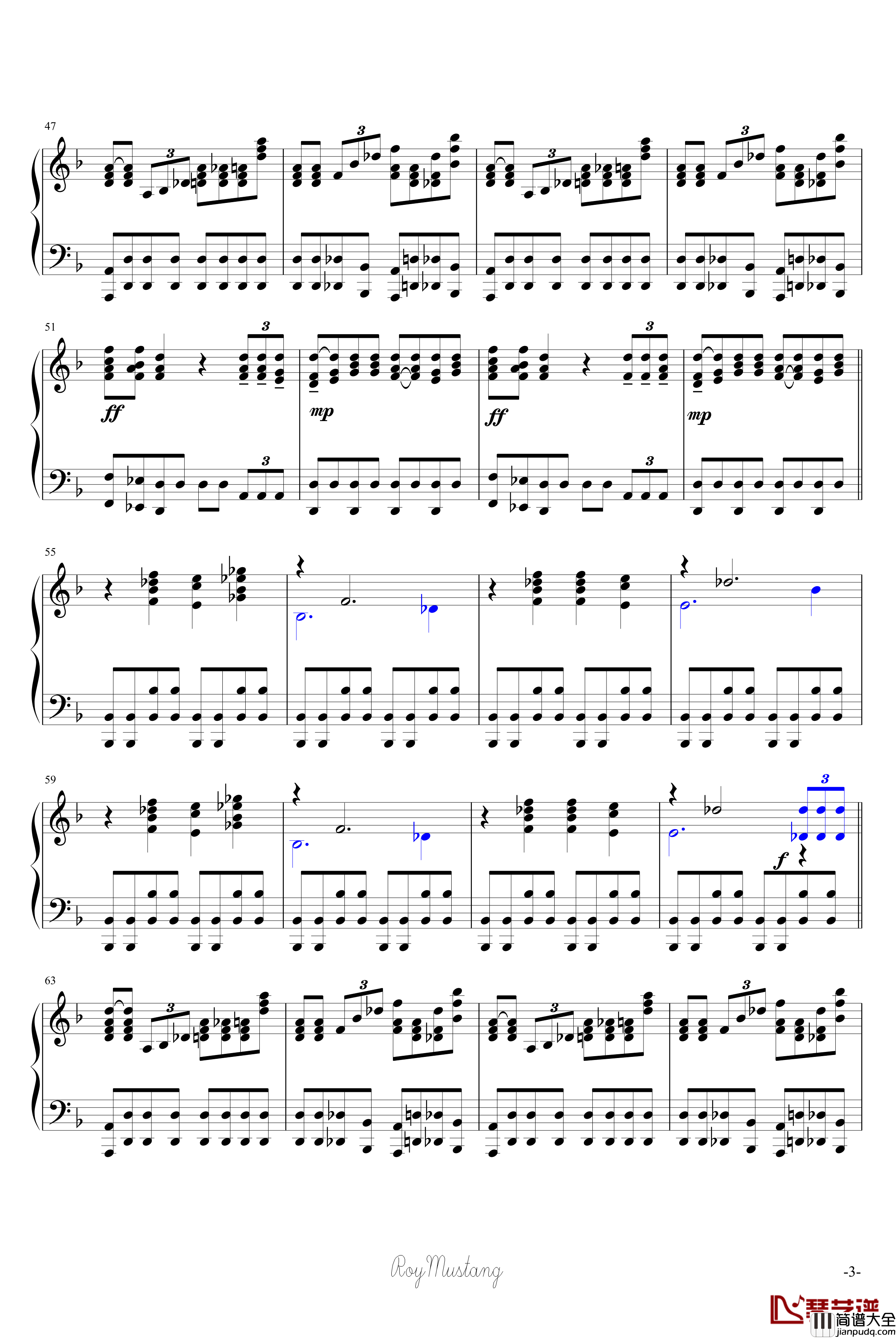 片翼の天使钢琴谱_最终幻想_FFⅦ_AC