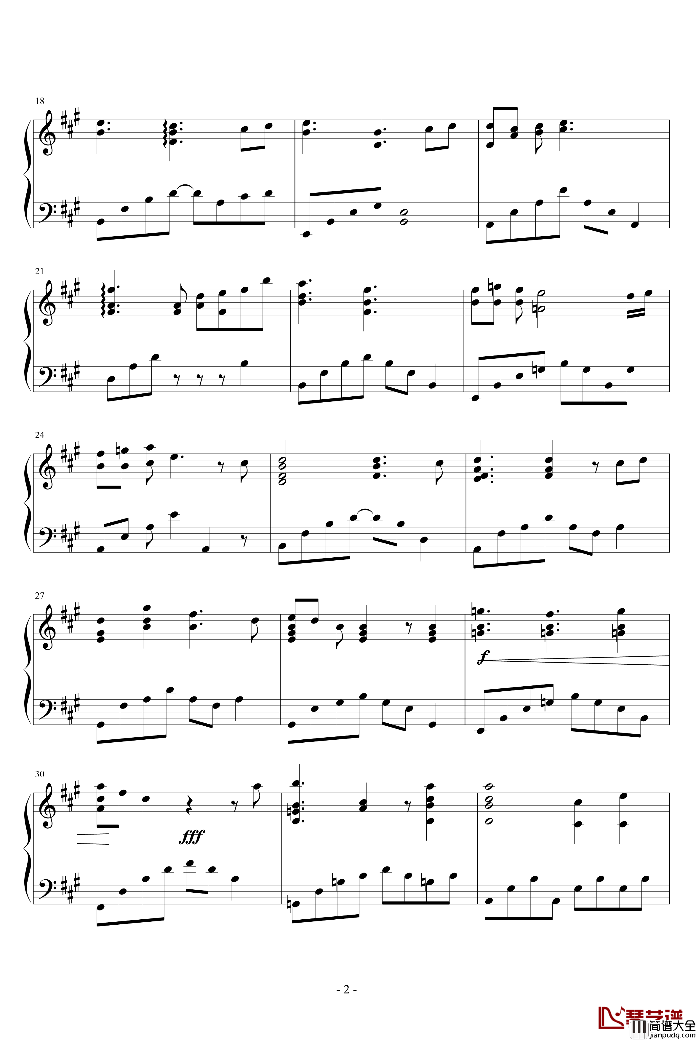 暖阳钢琴谱_动漫影视_鸑鷟BGM