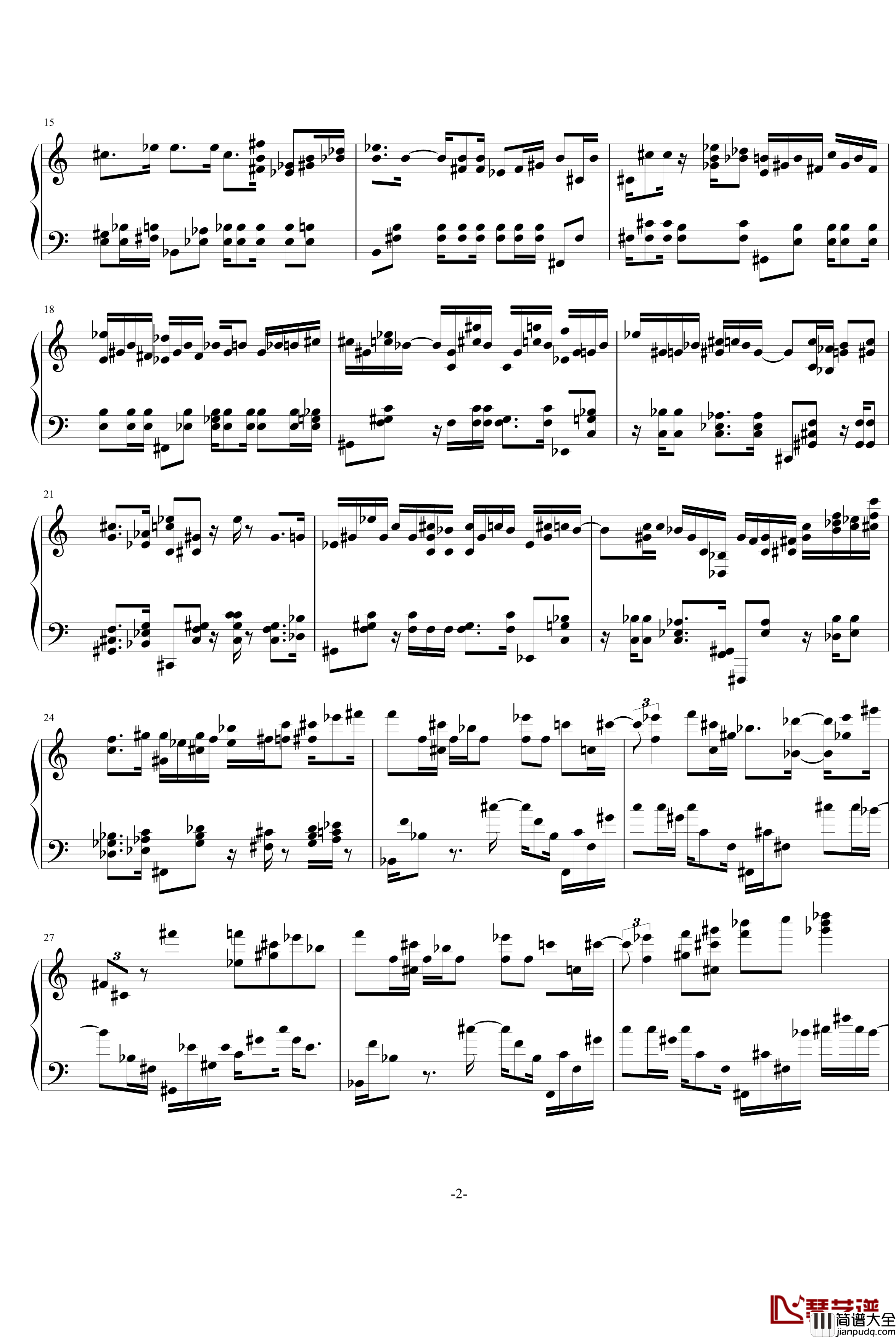 指尖的冥想钢琴谱_稳稳