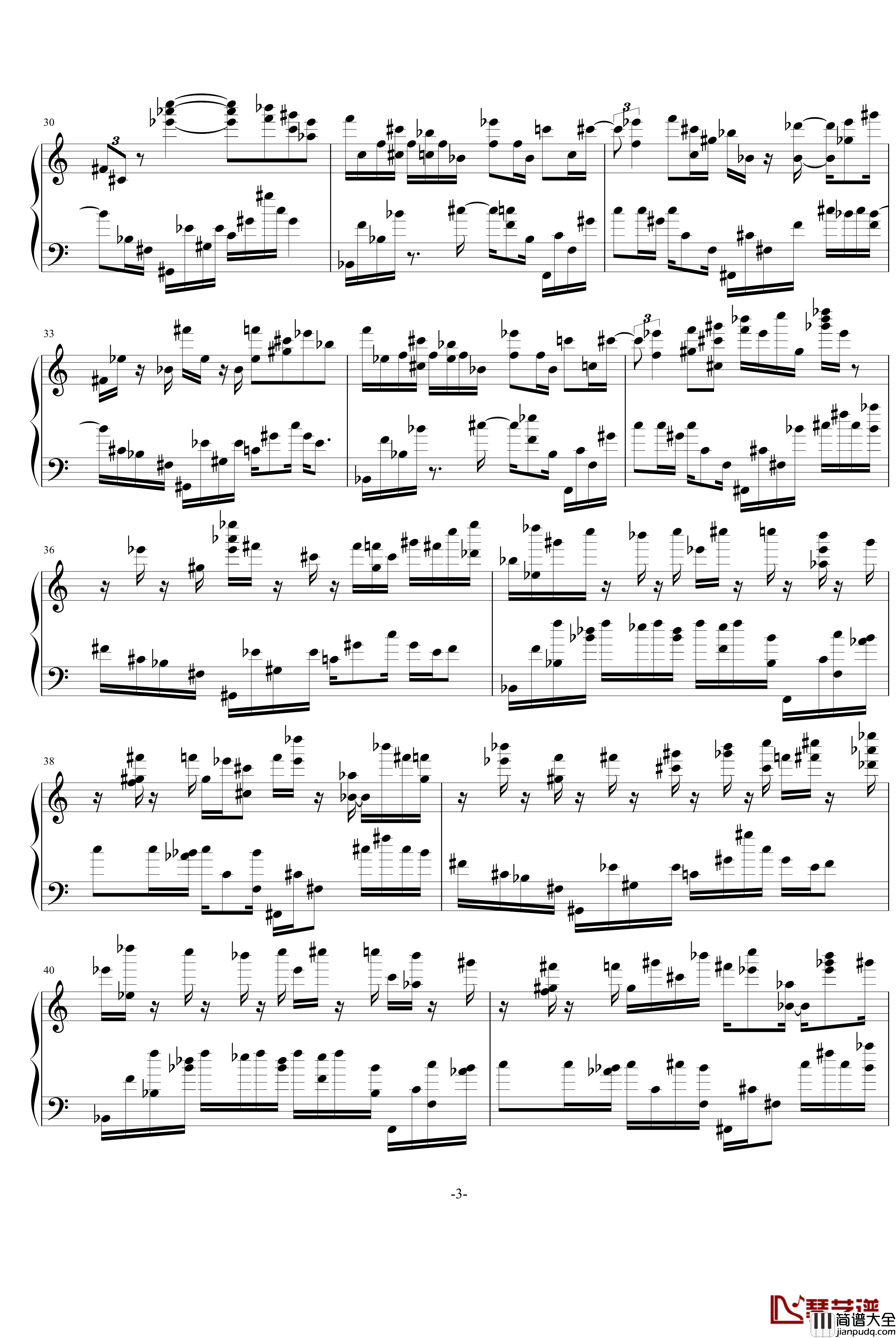 指尖的冥想钢琴谱_稳稳