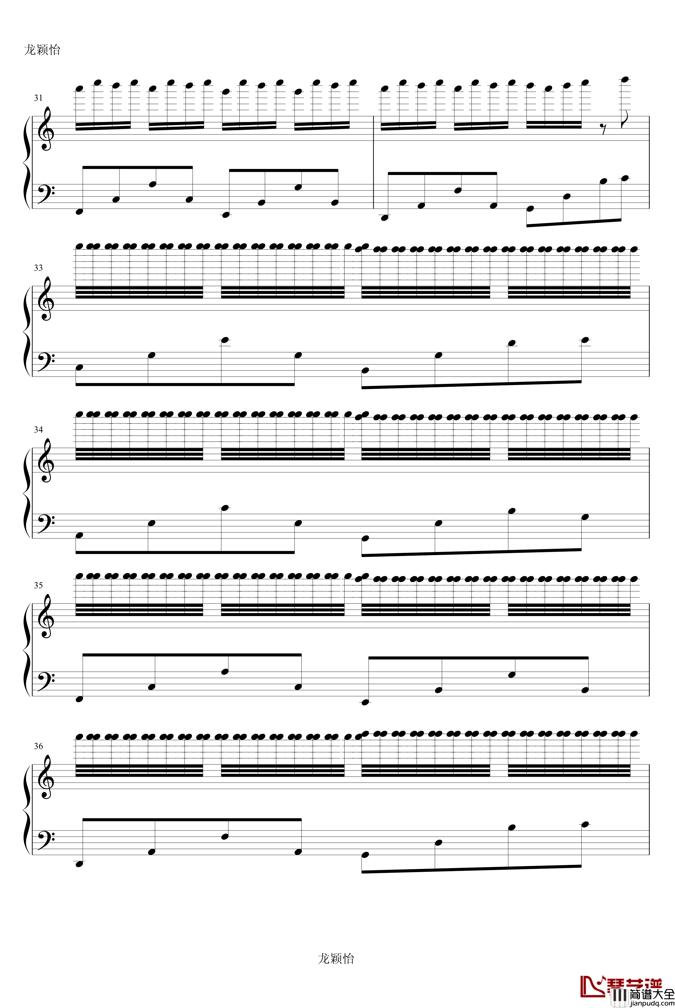 卡农sweet‘s_unrequited_love钢琴谱_voice