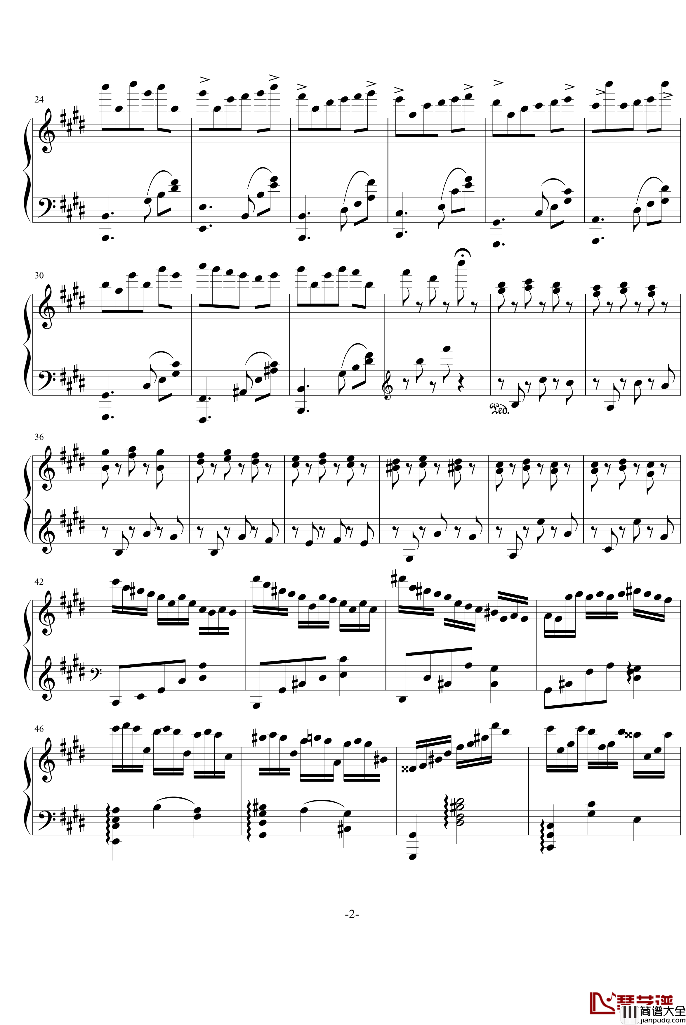 蝴蝶の舞钢琴谱_zanta