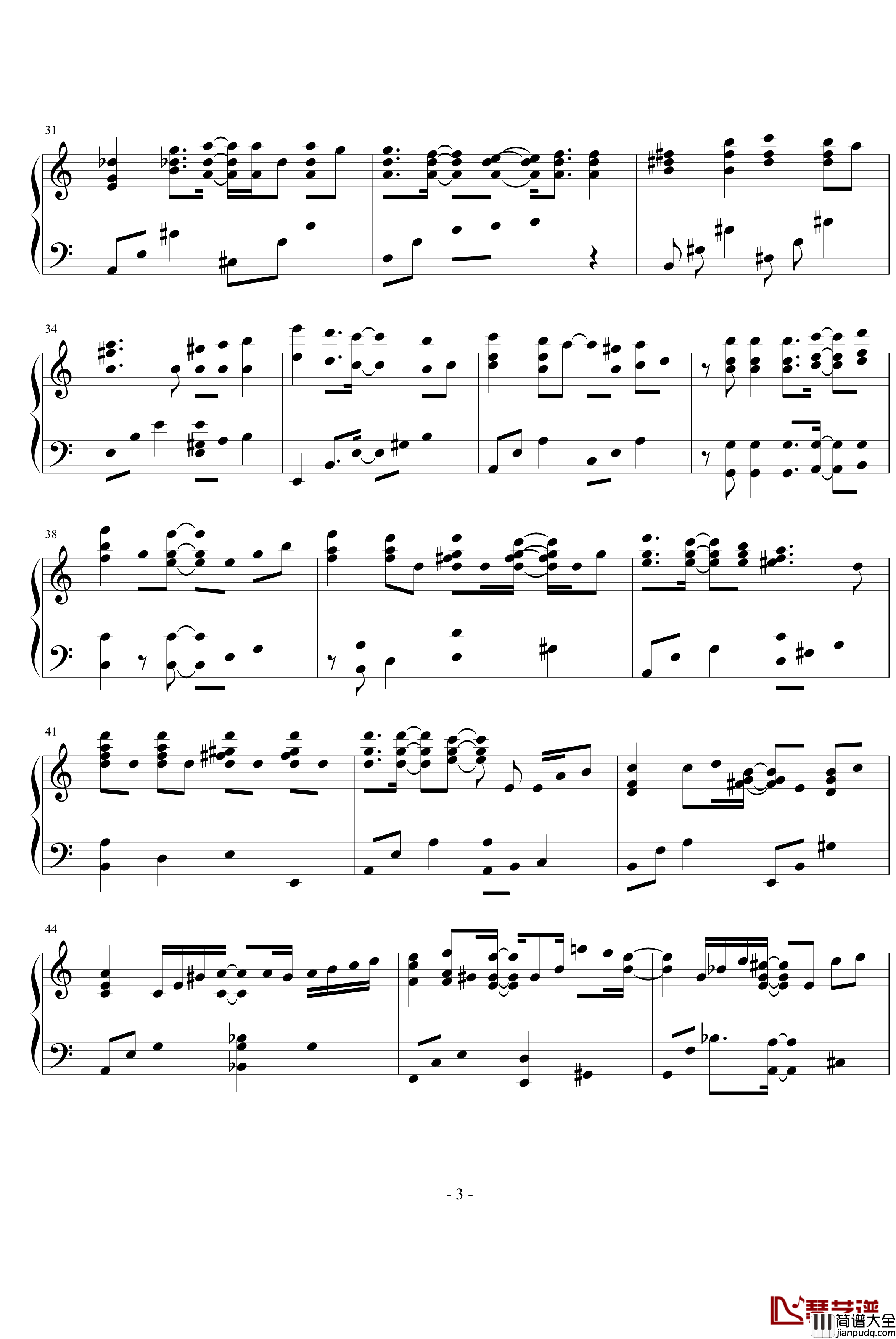 贝多芬病毒钢琴谱_影视