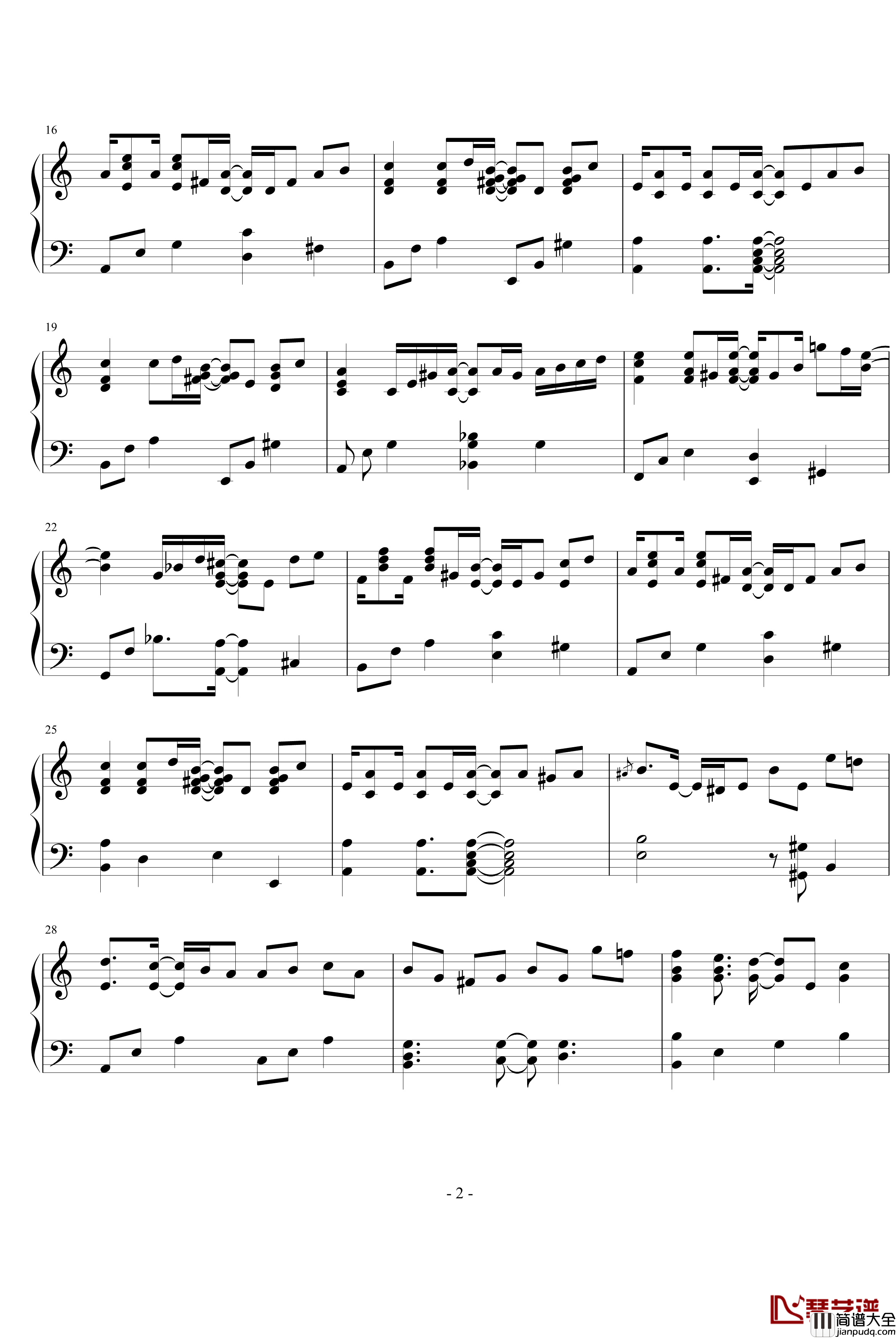 贝多芬病毒钢琴谱_影视