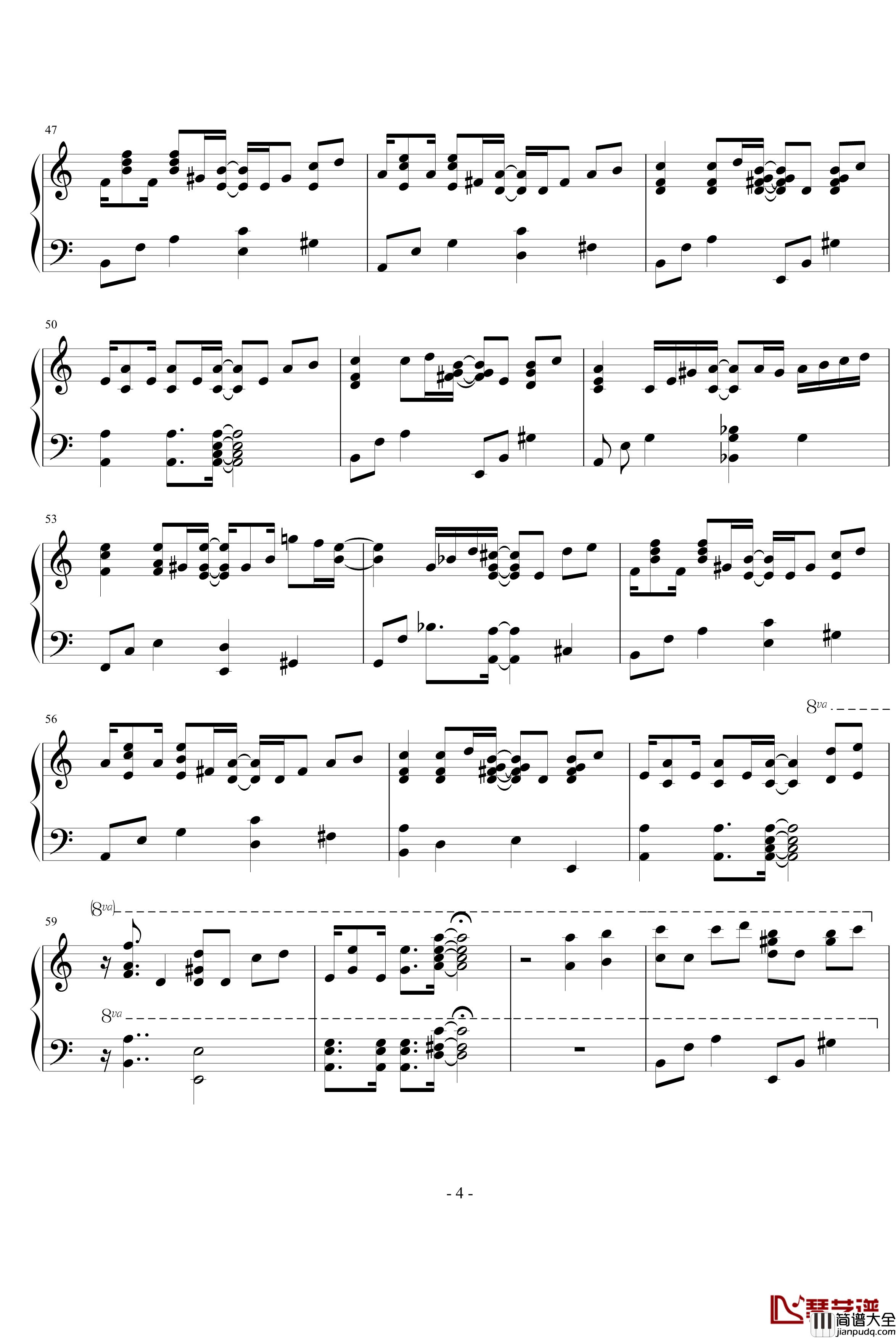 贝多芬病毒钢琴谱_影视