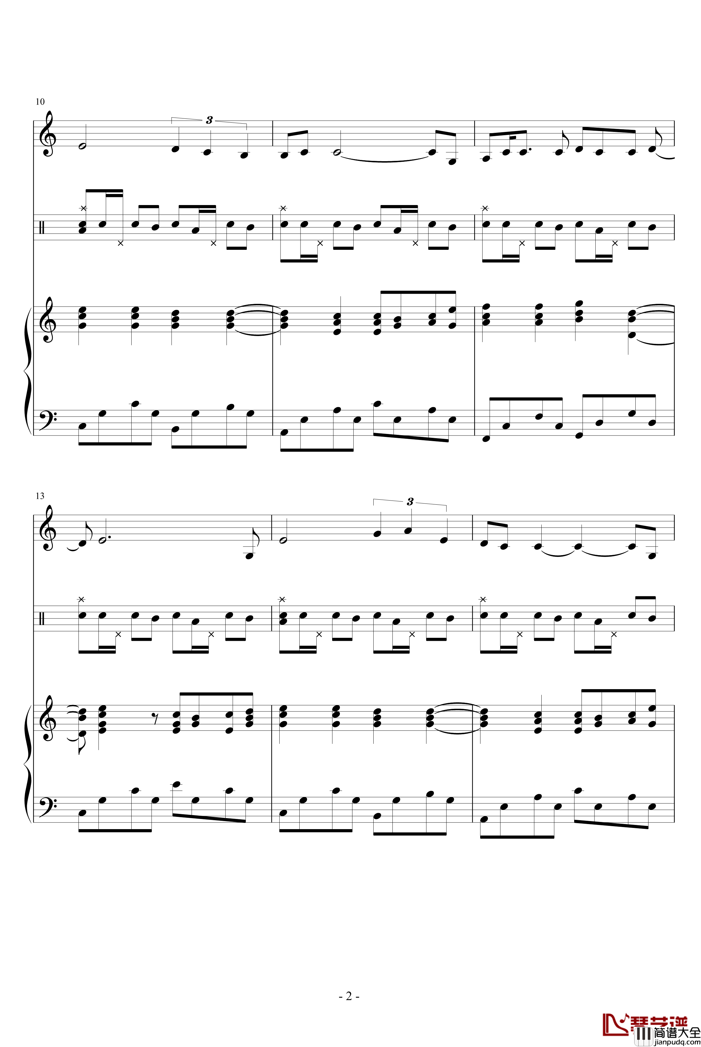 感恩节钢琴谱_雪凌球