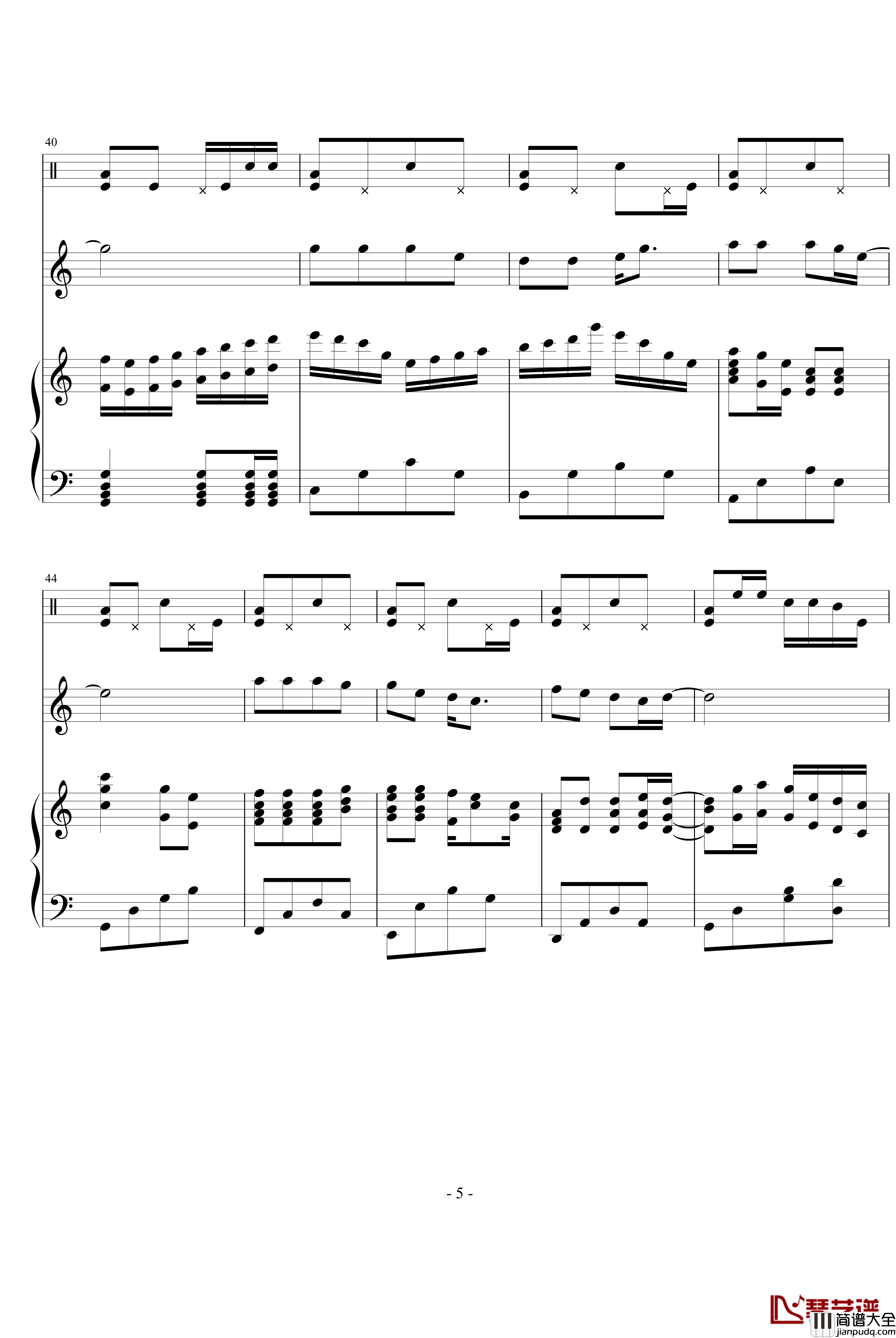 天使恋人钢琴谱_刘芮伊