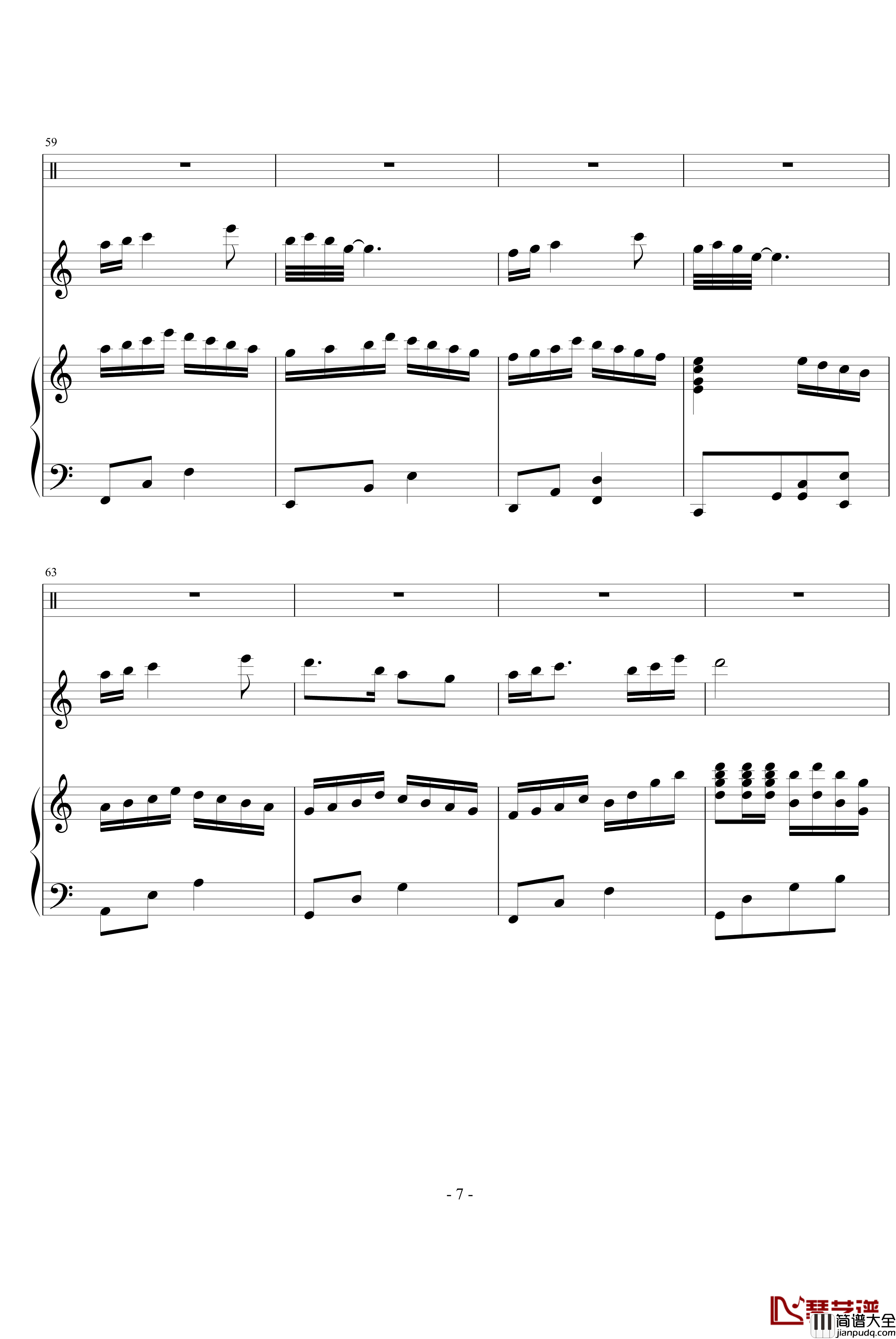 天使恋人钢琴谱_刘芮伊