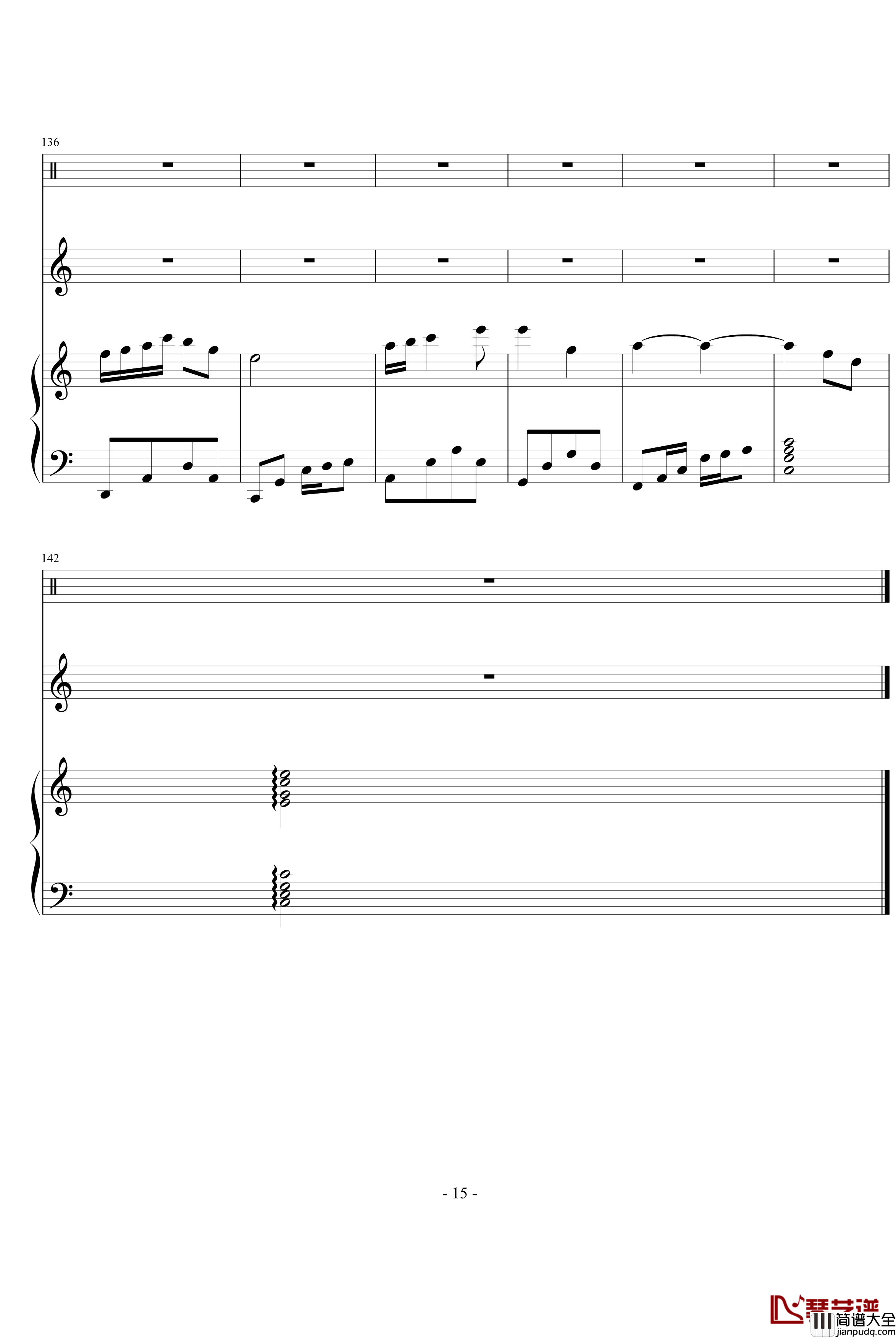 天使恋人钢琴谱_刘芮伊