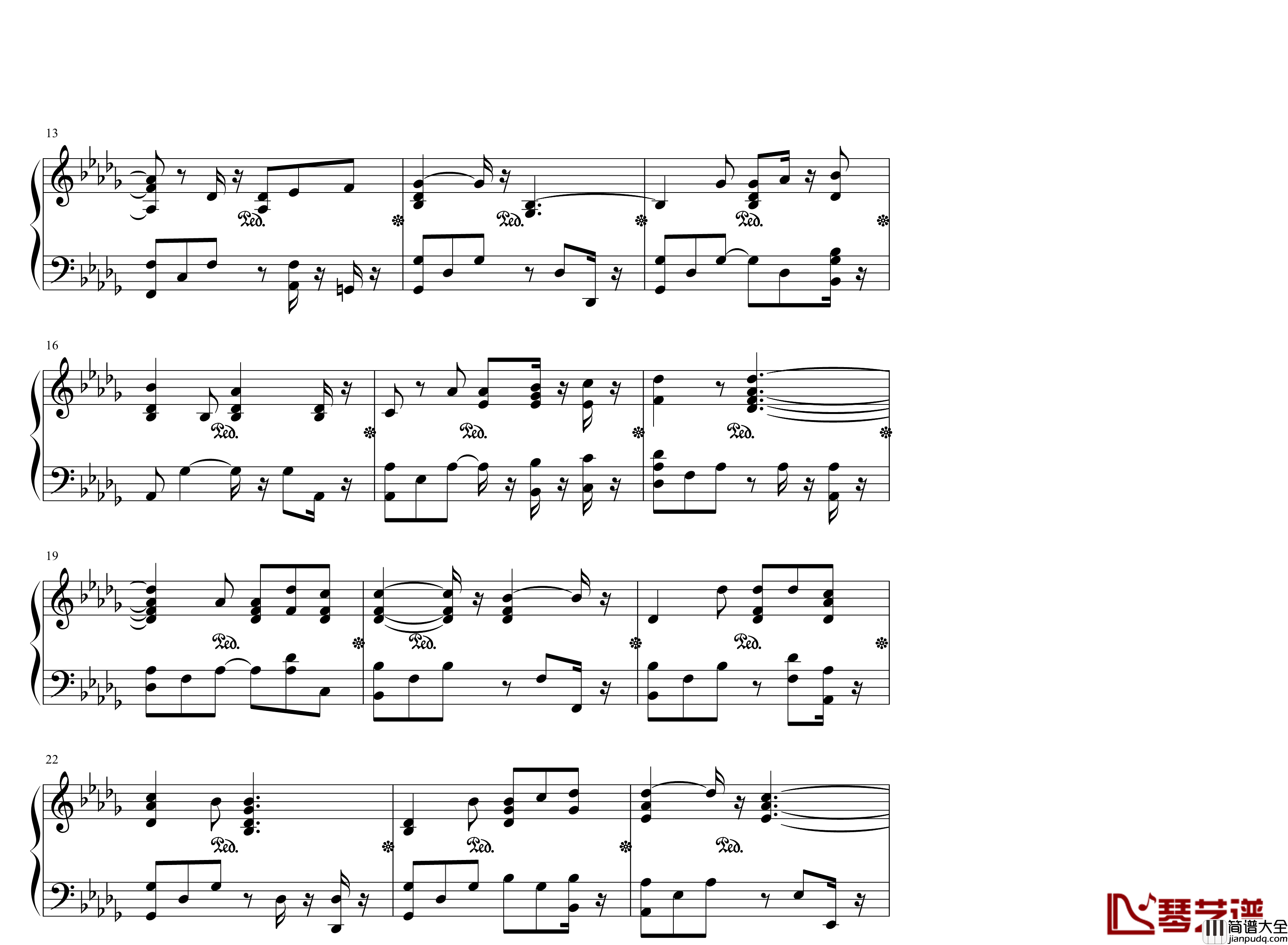 A_divine,_romantic_story钢琴谱_耶酥