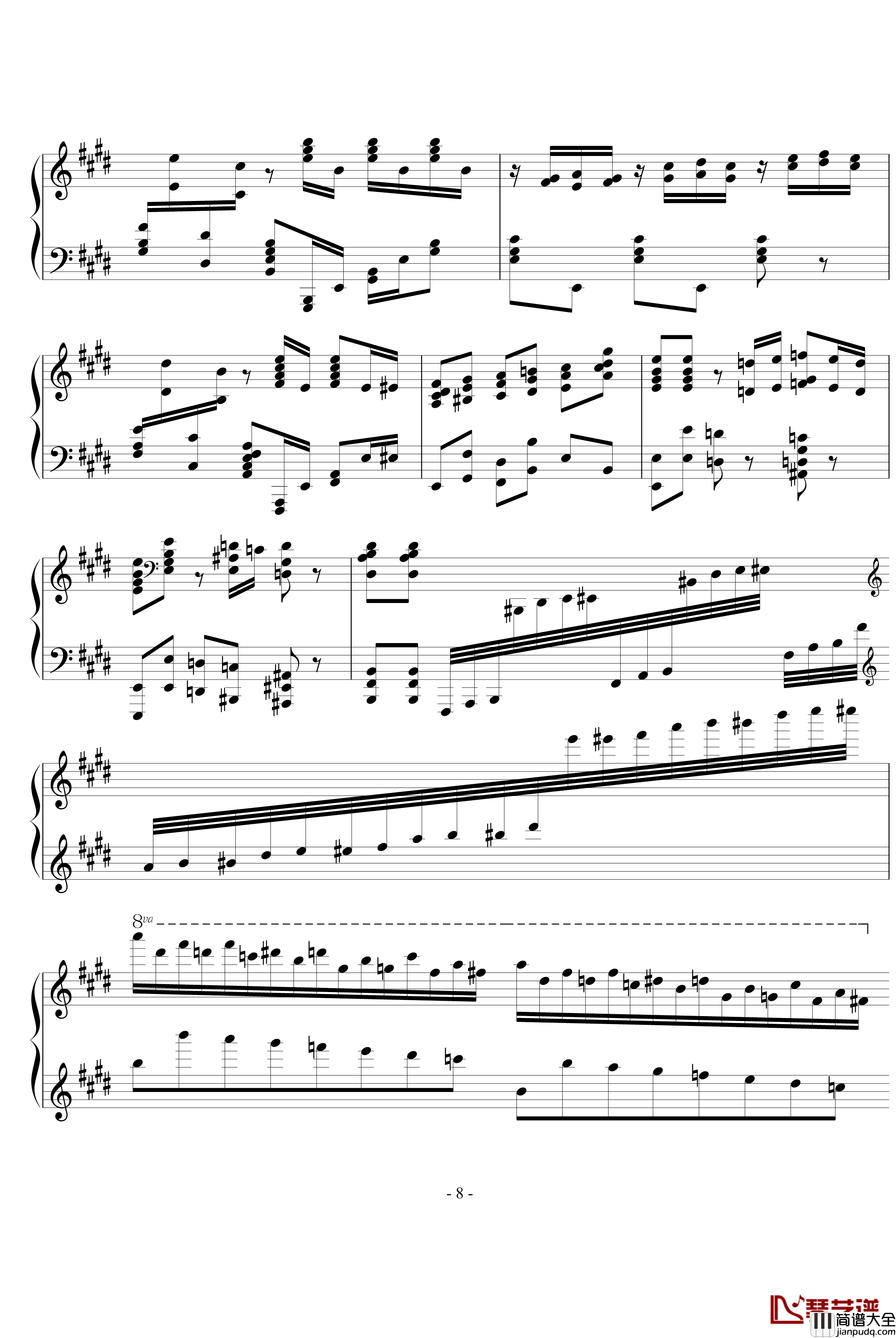 卡门幻想曲钢琴谱_卡门