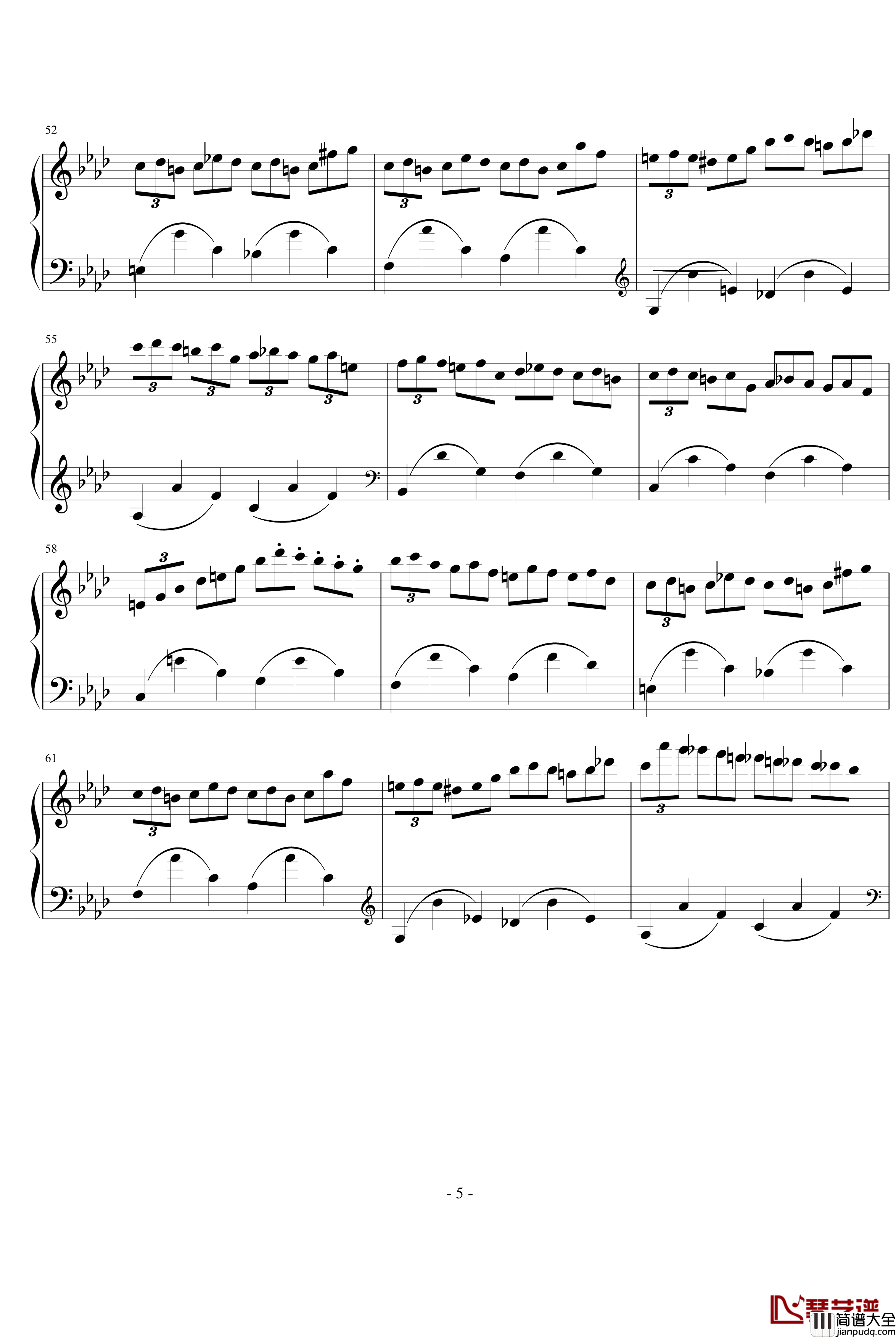 肖邦练习曲14钢琴谱_肖邦_chopin