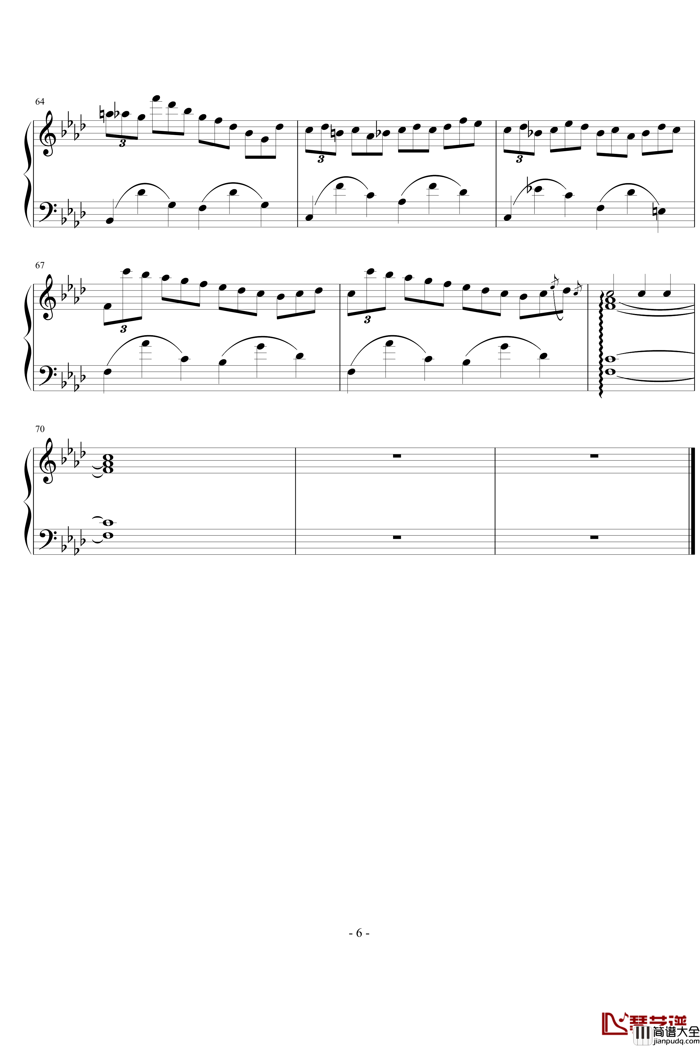 肖邦练习曲14钢琴谱_肖邦_chopin