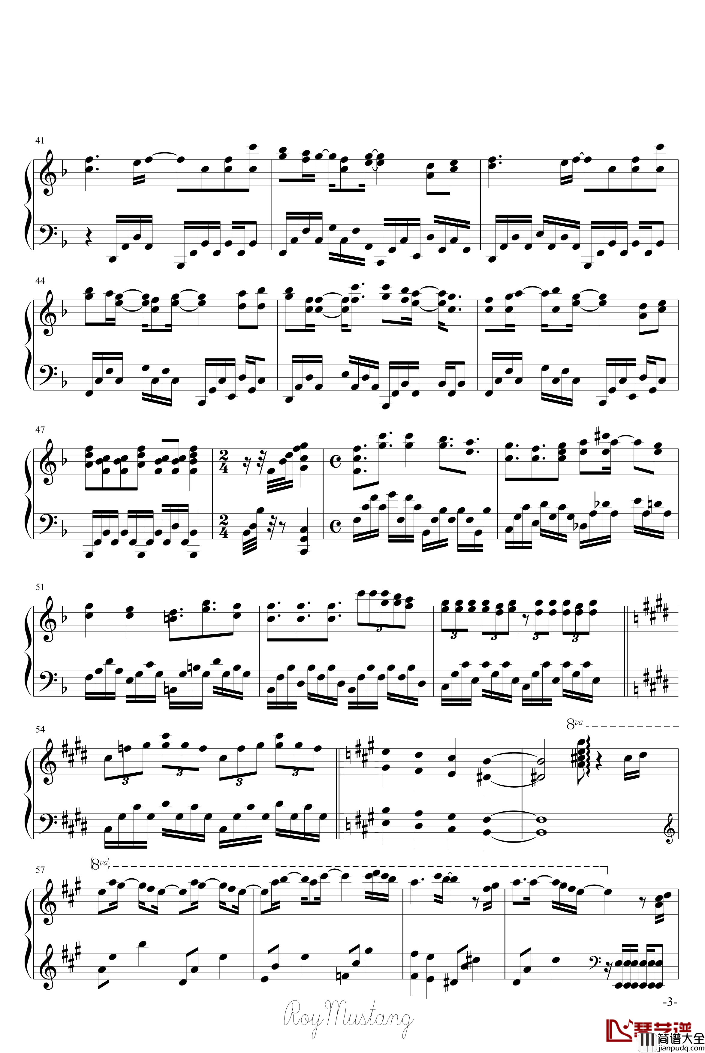 桜ノ雨钢琴谱_毕业歌_动漫影视