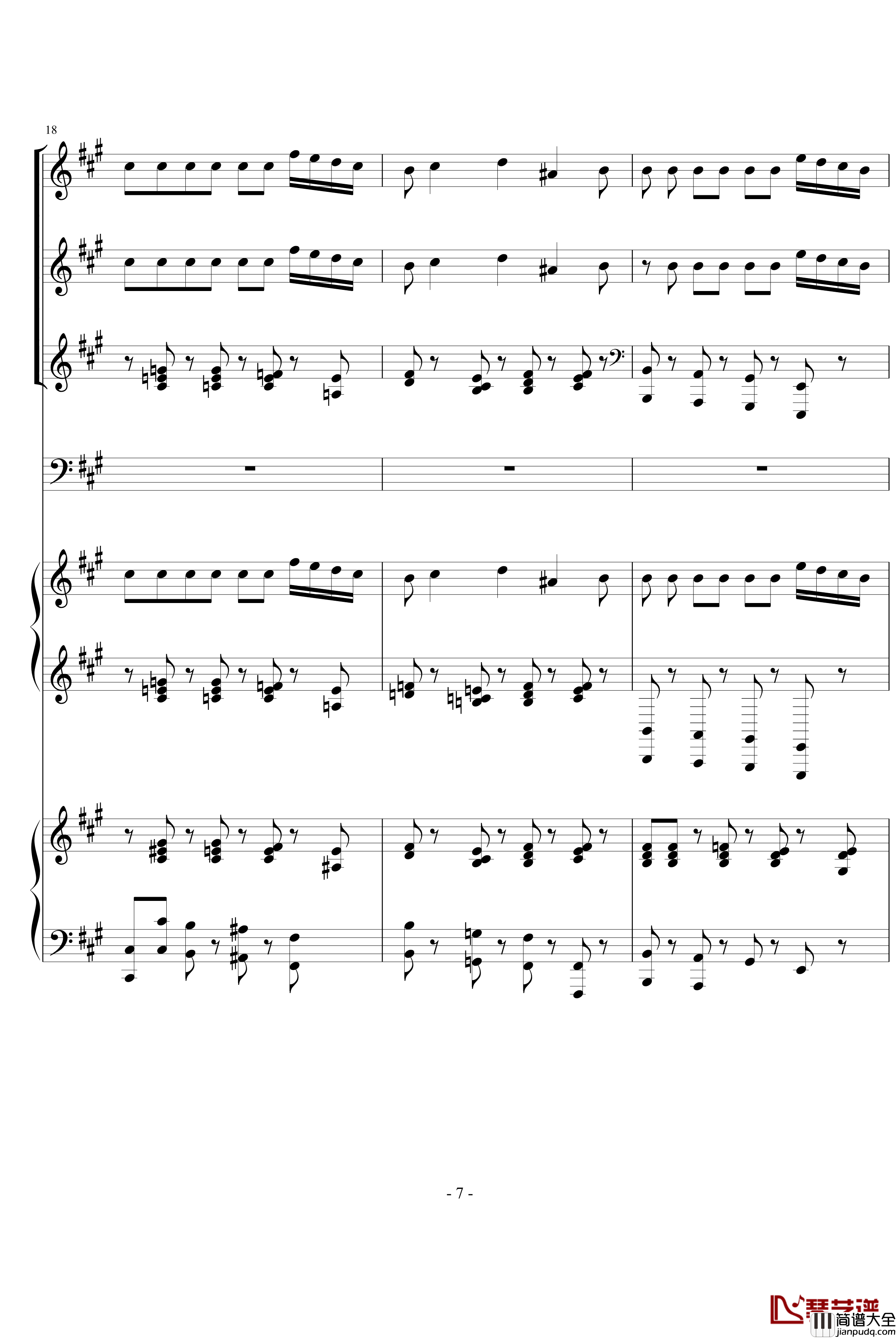 四小天鹅钢琴谱_柴科夫斯基_Peter_Ilyich_Tchaikovsky