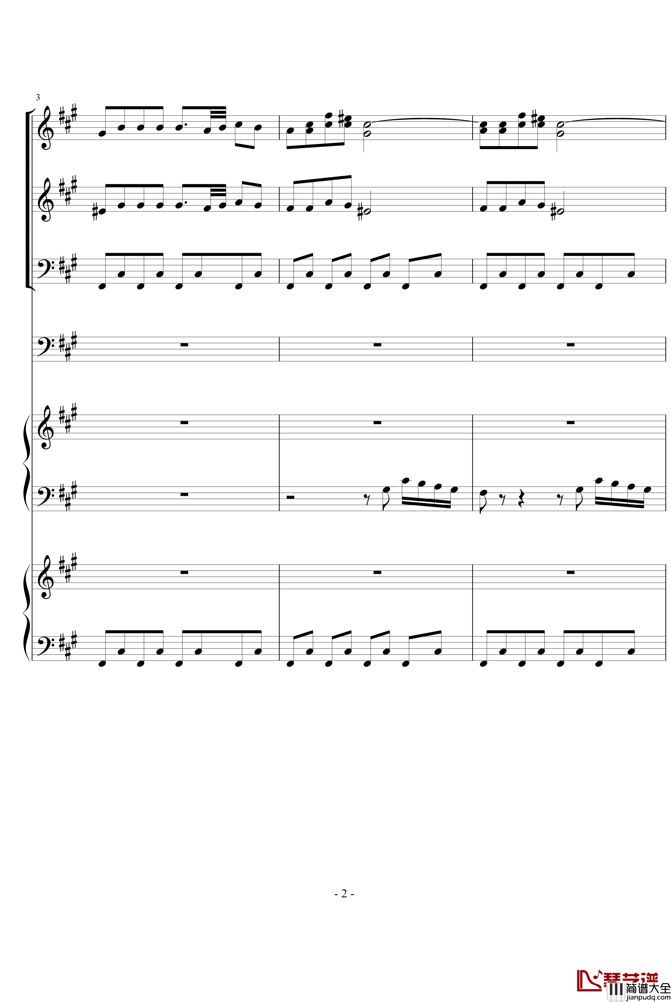 四小天鹅钢琴谱_柴科夫斯基_Peter_Ilyich_Tchaikovsky