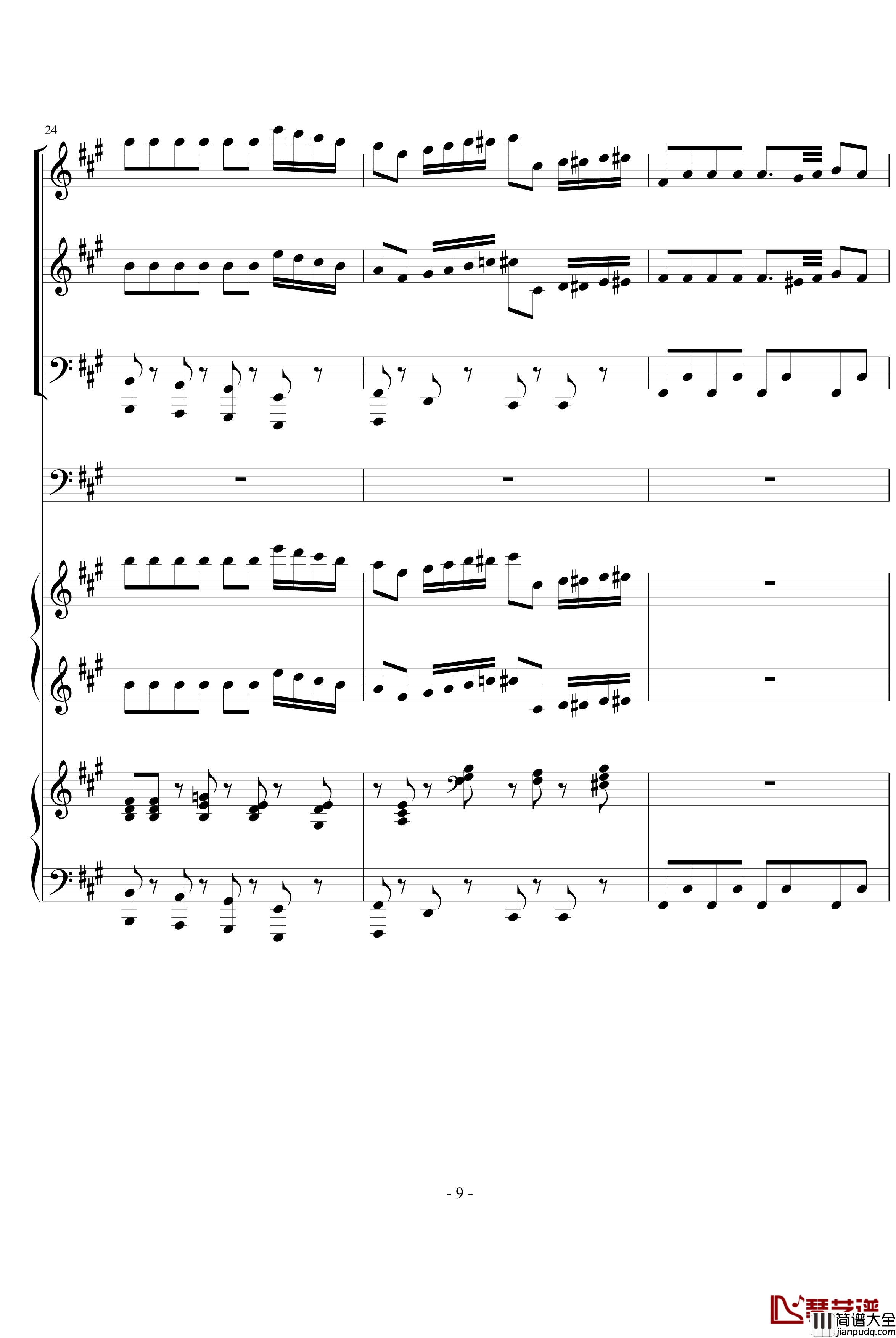 四小天鹅钢琴谱_柴科夫斯基_Peter_Ilyich_Tchaikovsky