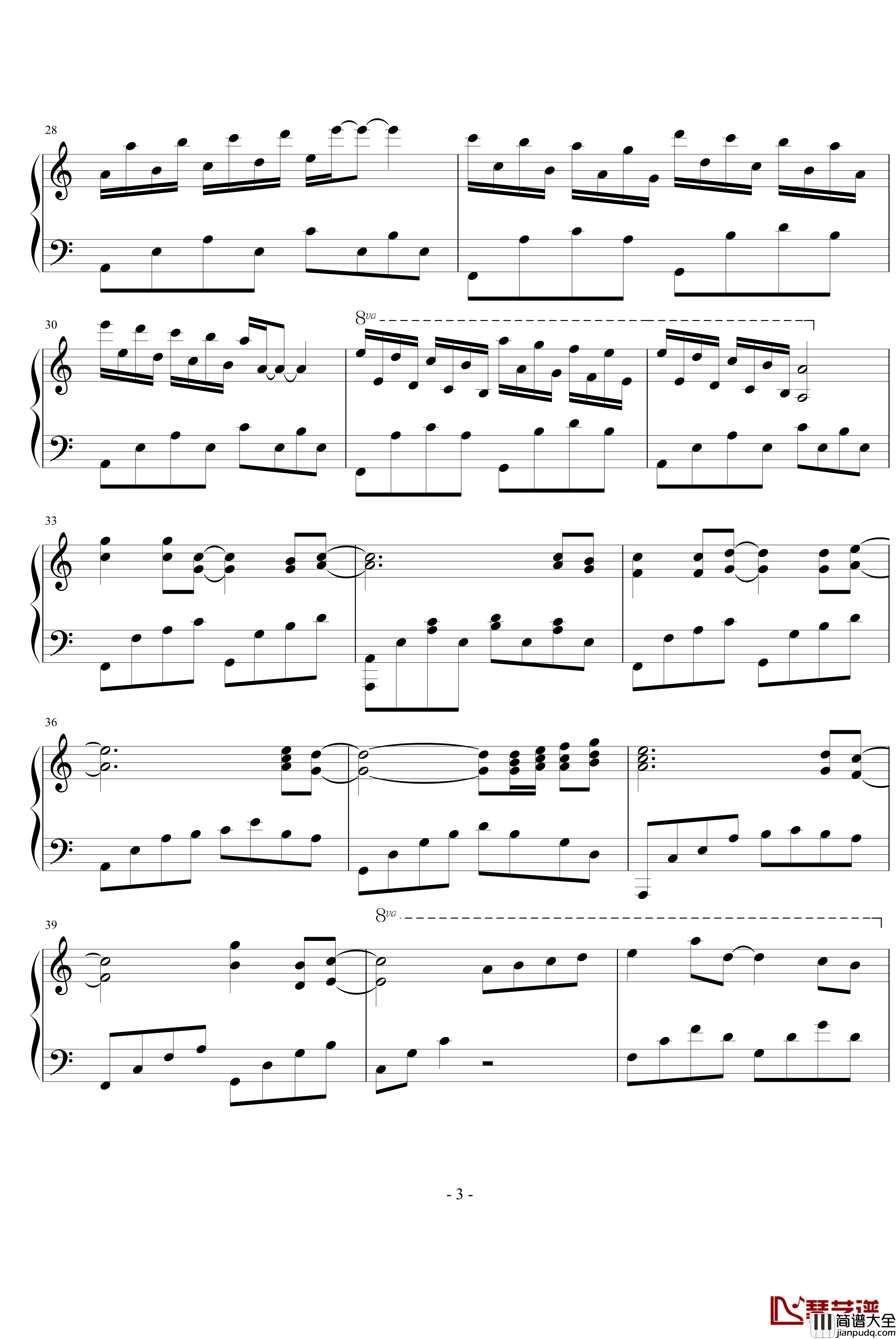 回忆的寄托钢琴谱_我不是肖邦