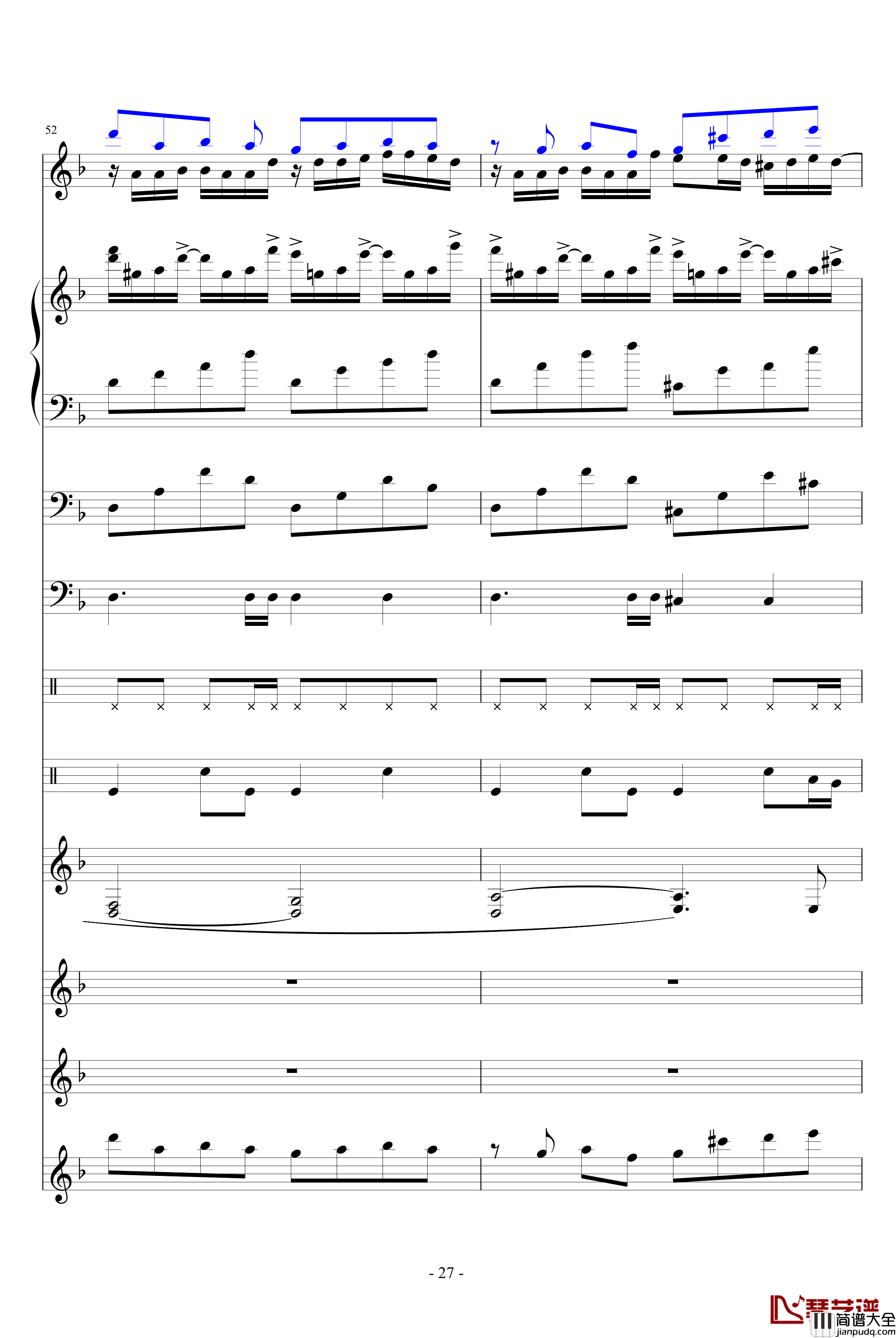 洛丹伦的秋天钢琴谱_WindChou