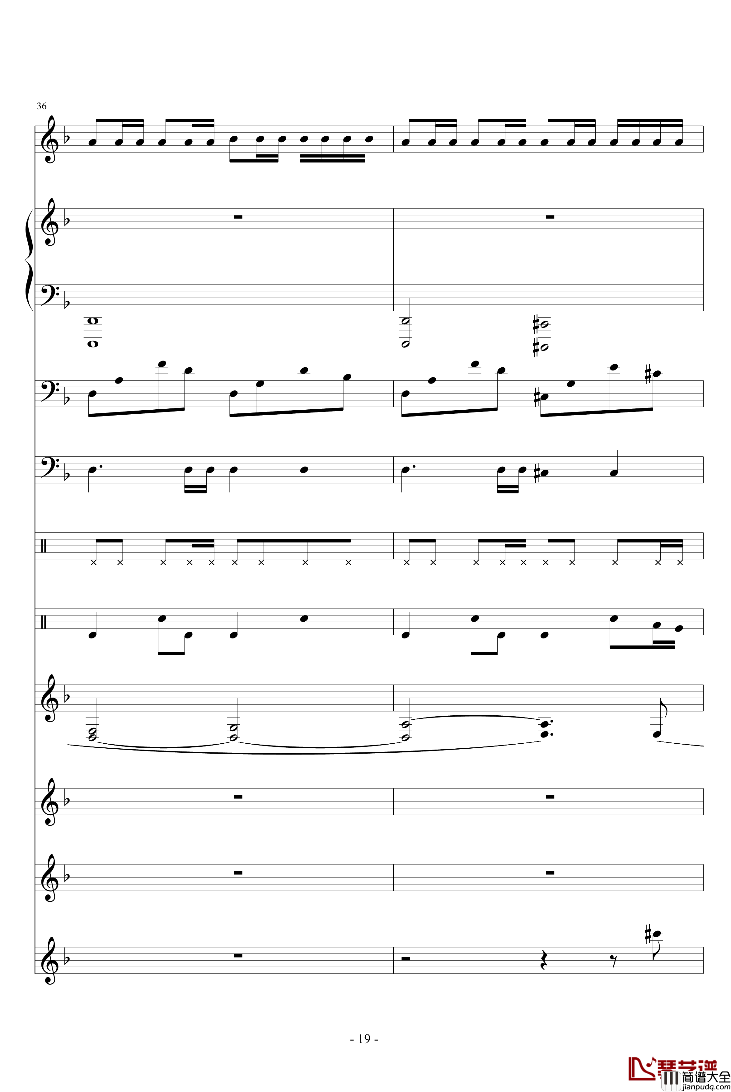 洛丹伦的秋天钢琴谱_WindChou