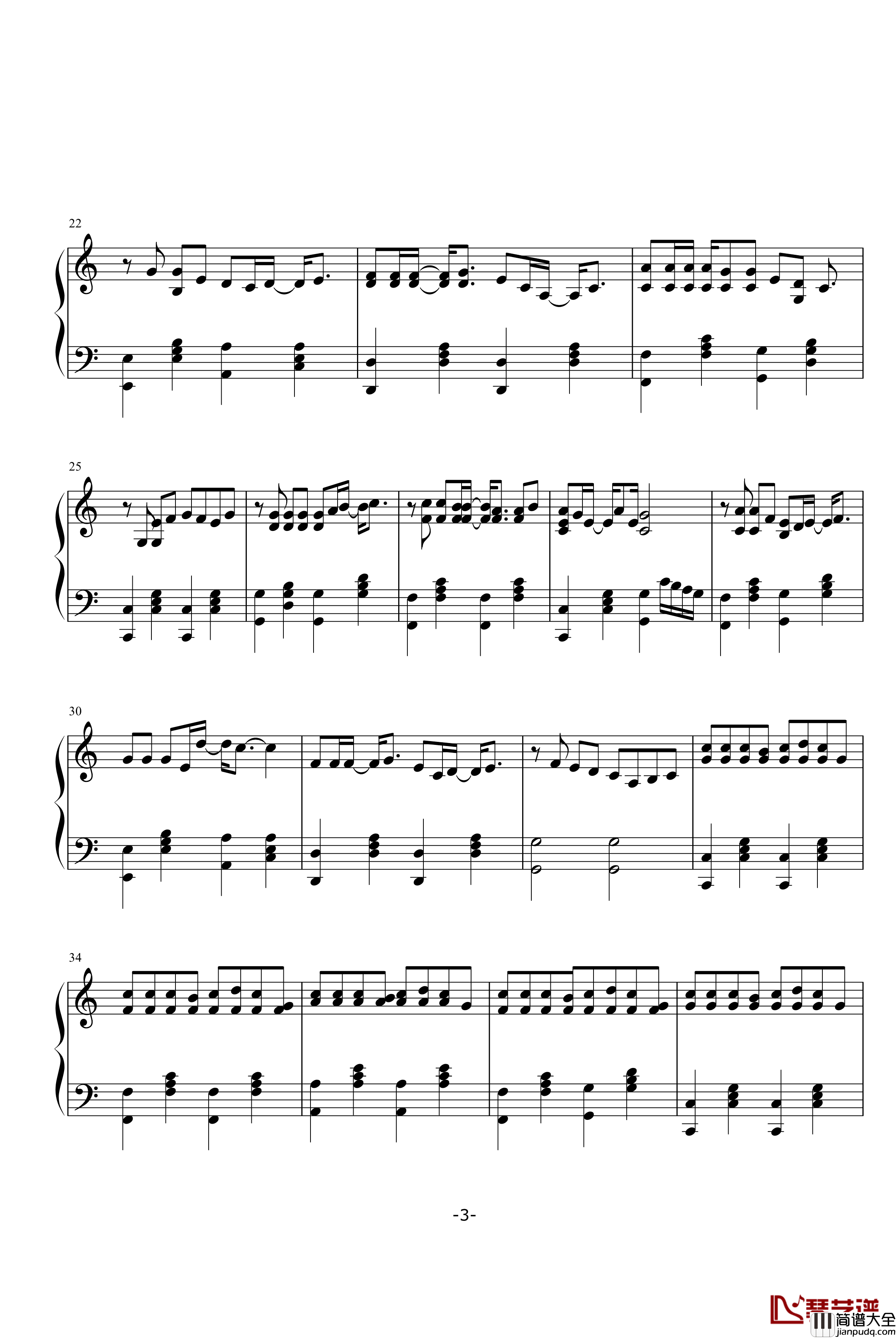 安静了钢琴谱_she_S.H.E