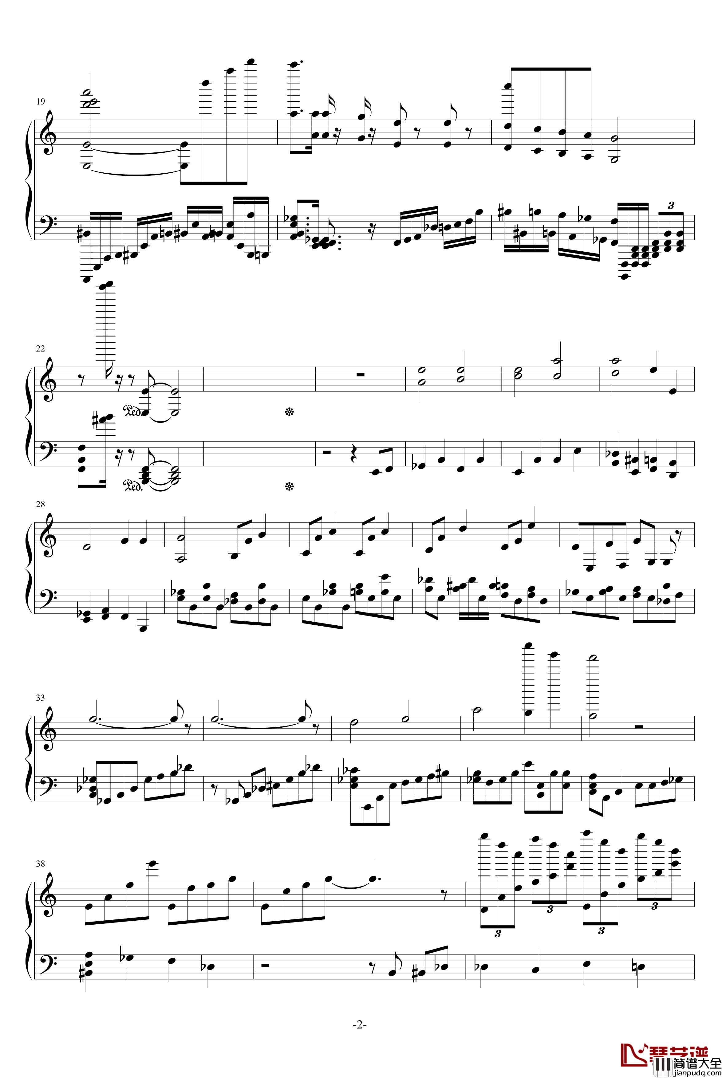 Anti_Ares钢琴谱_PF_Concerto_No.1__ピアノ協奏曲1番_蠍火_游戏