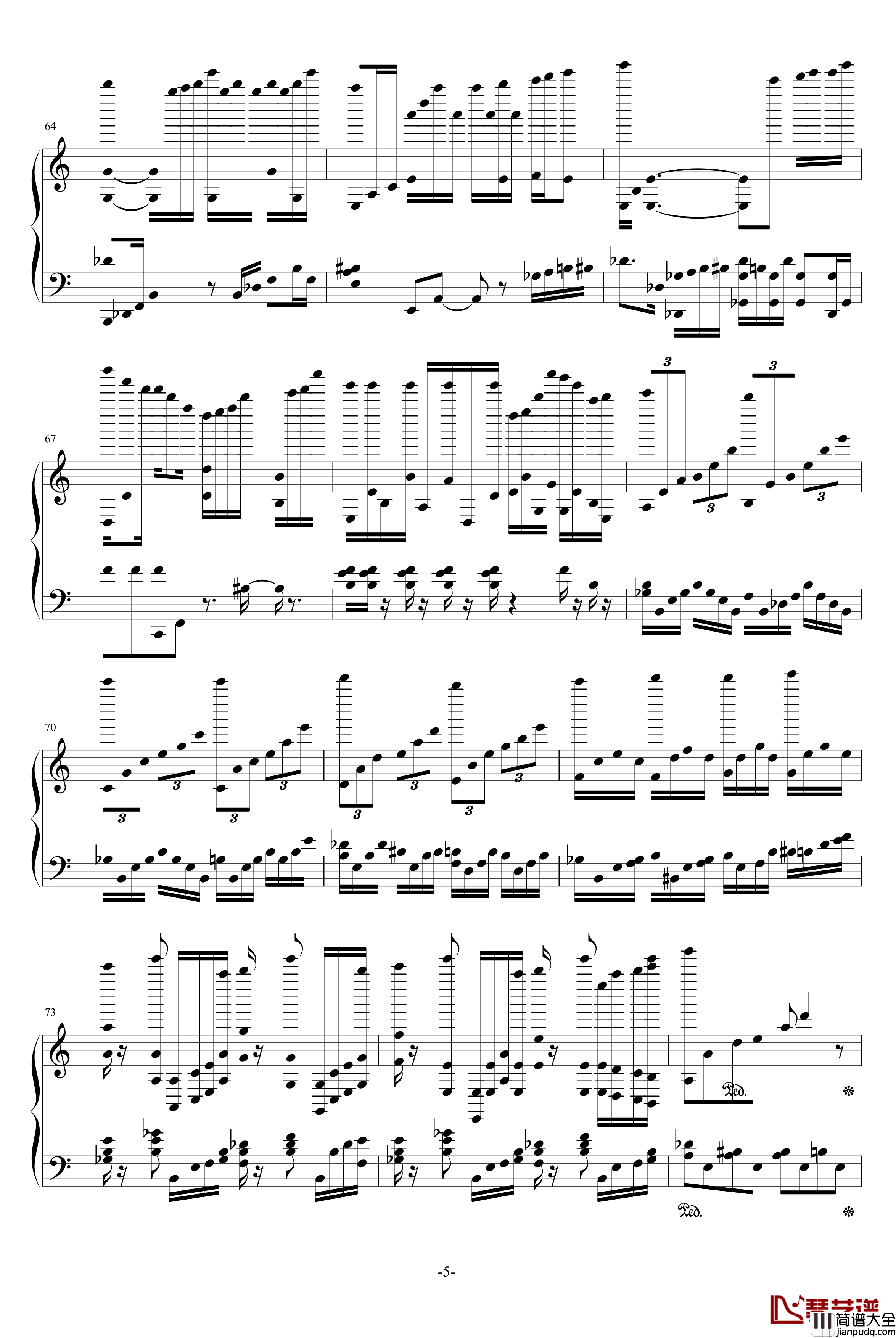 Anti_Ares钢琴谱_PF_Concerto_No.1__ピアノ協奏曲1番_蠍火_游戏