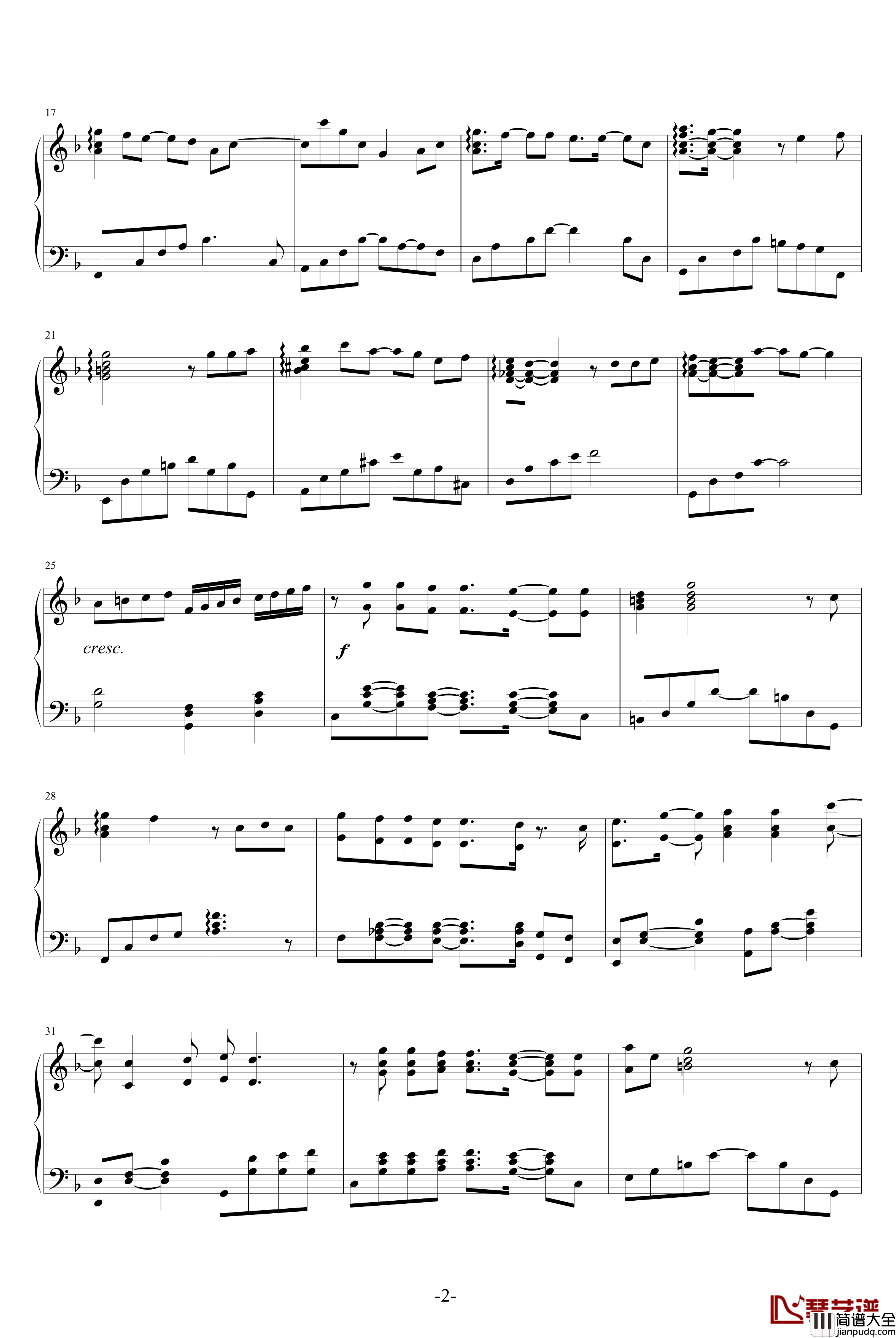 飞的理由钢琴谱_林忆莲