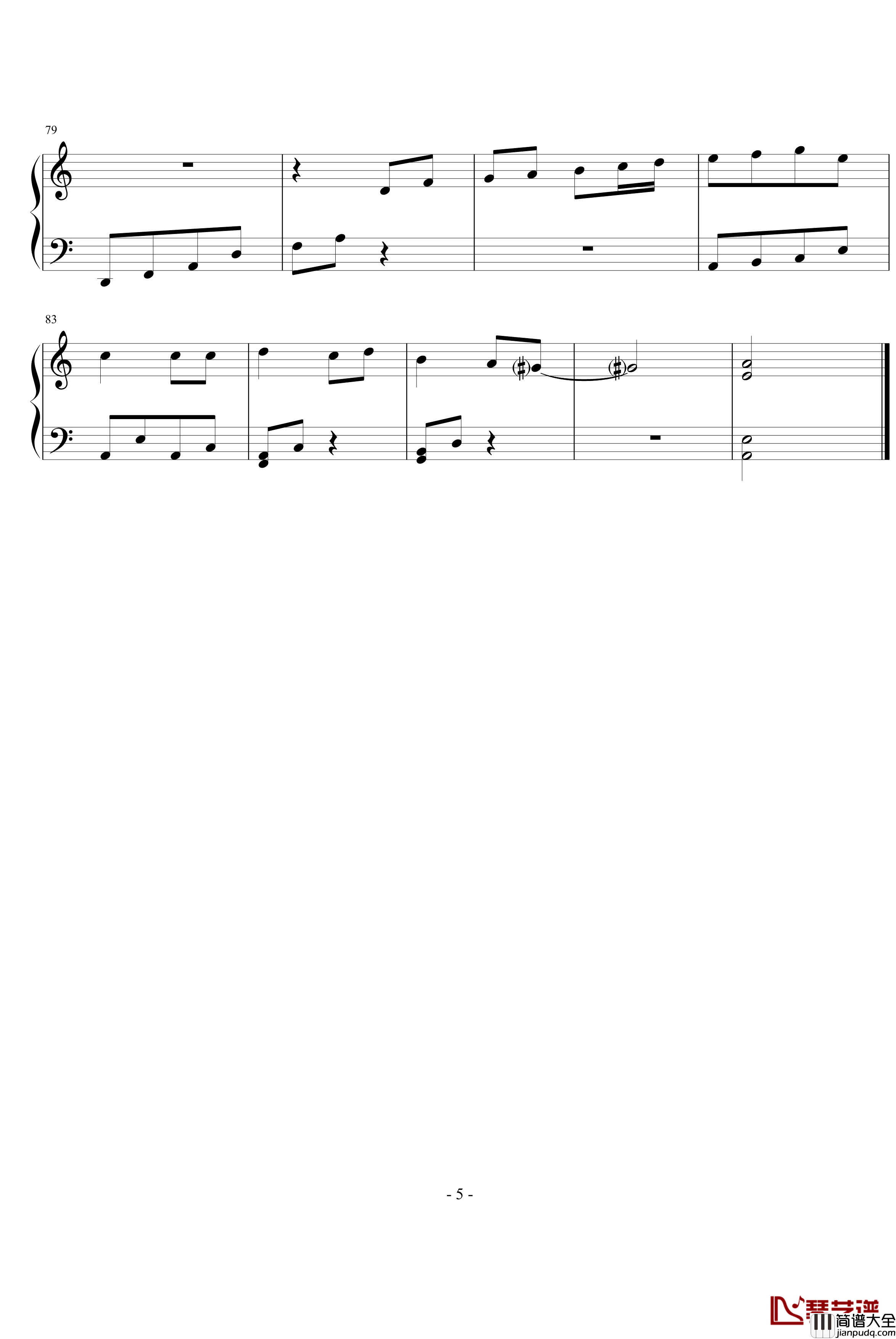 雨过无痕钢琴谱_葬礼の华彩