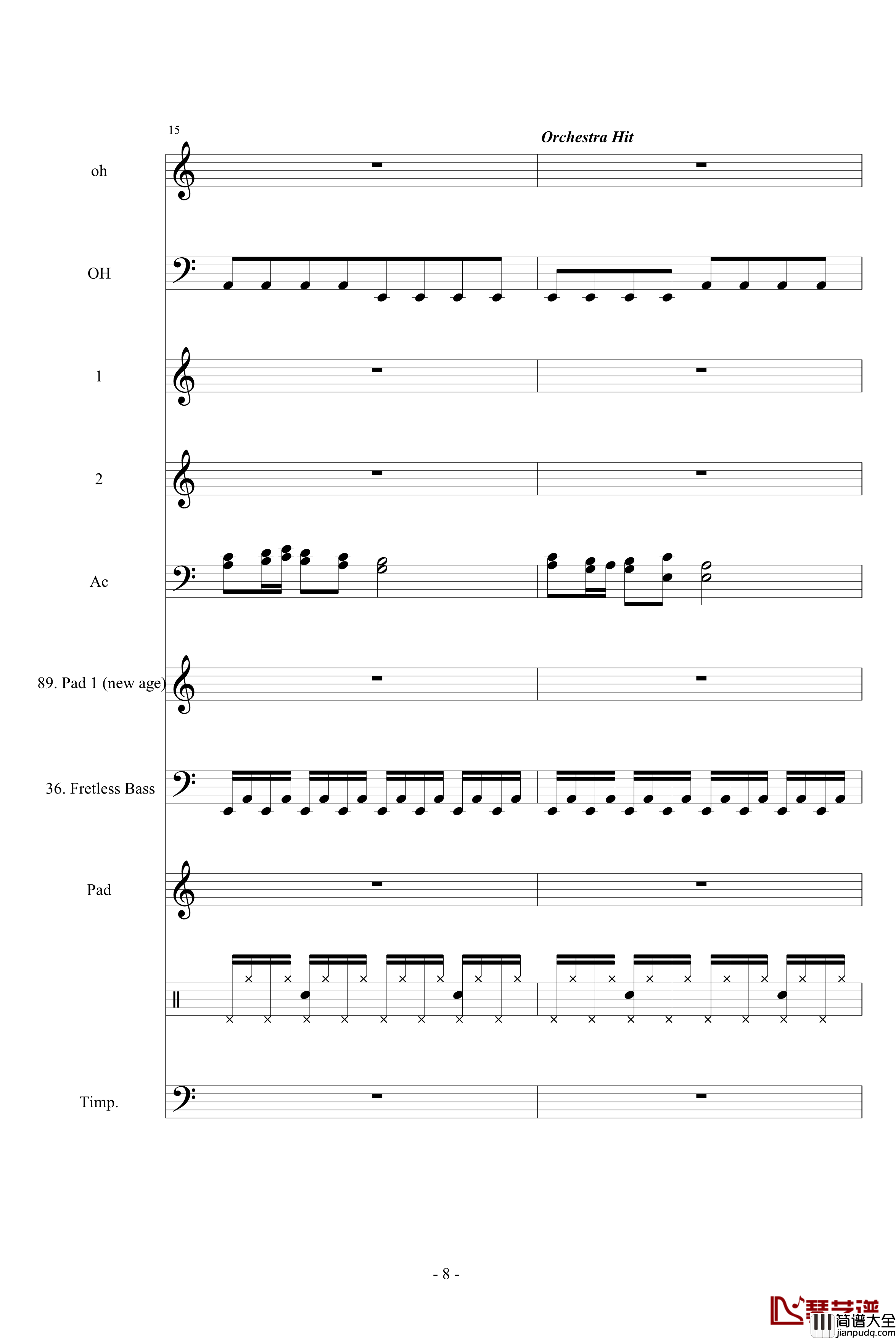 虚张声势钢琴谱_CirahNitex_钢琴叫兽