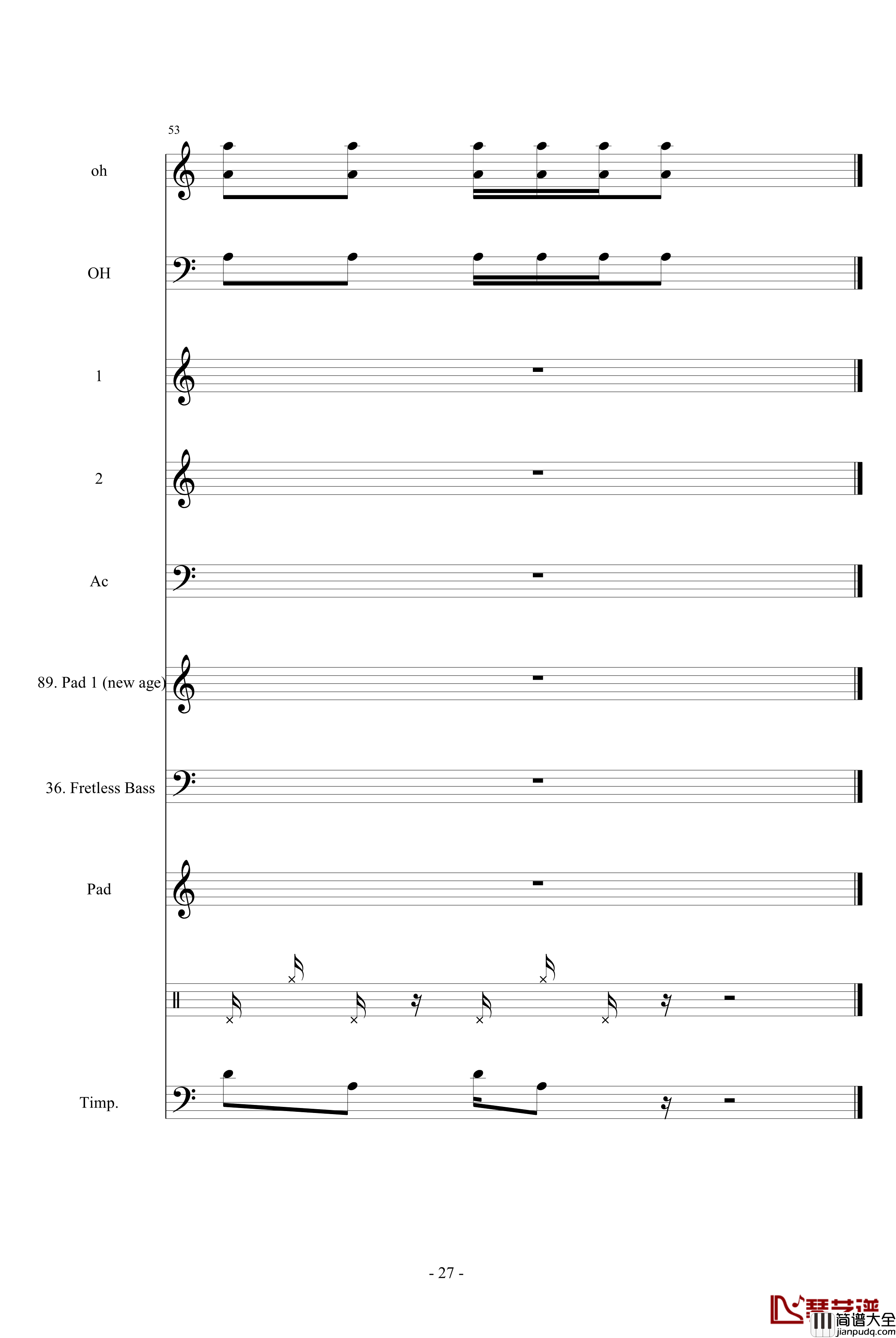 虚张声势钢琴谱_CirahNitex_钢琴叫兽
