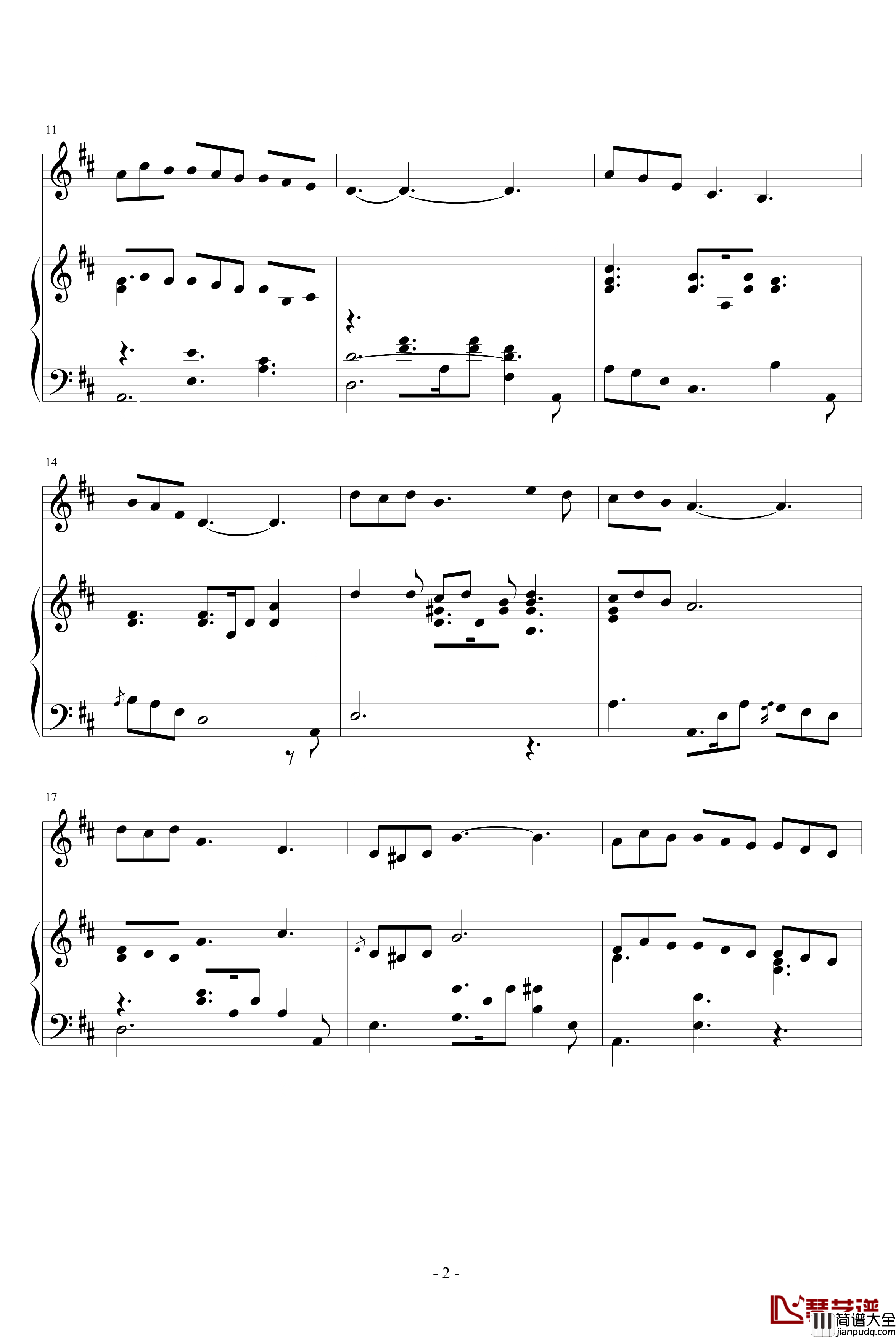 美丽的神梦钢琴谱_福斯特