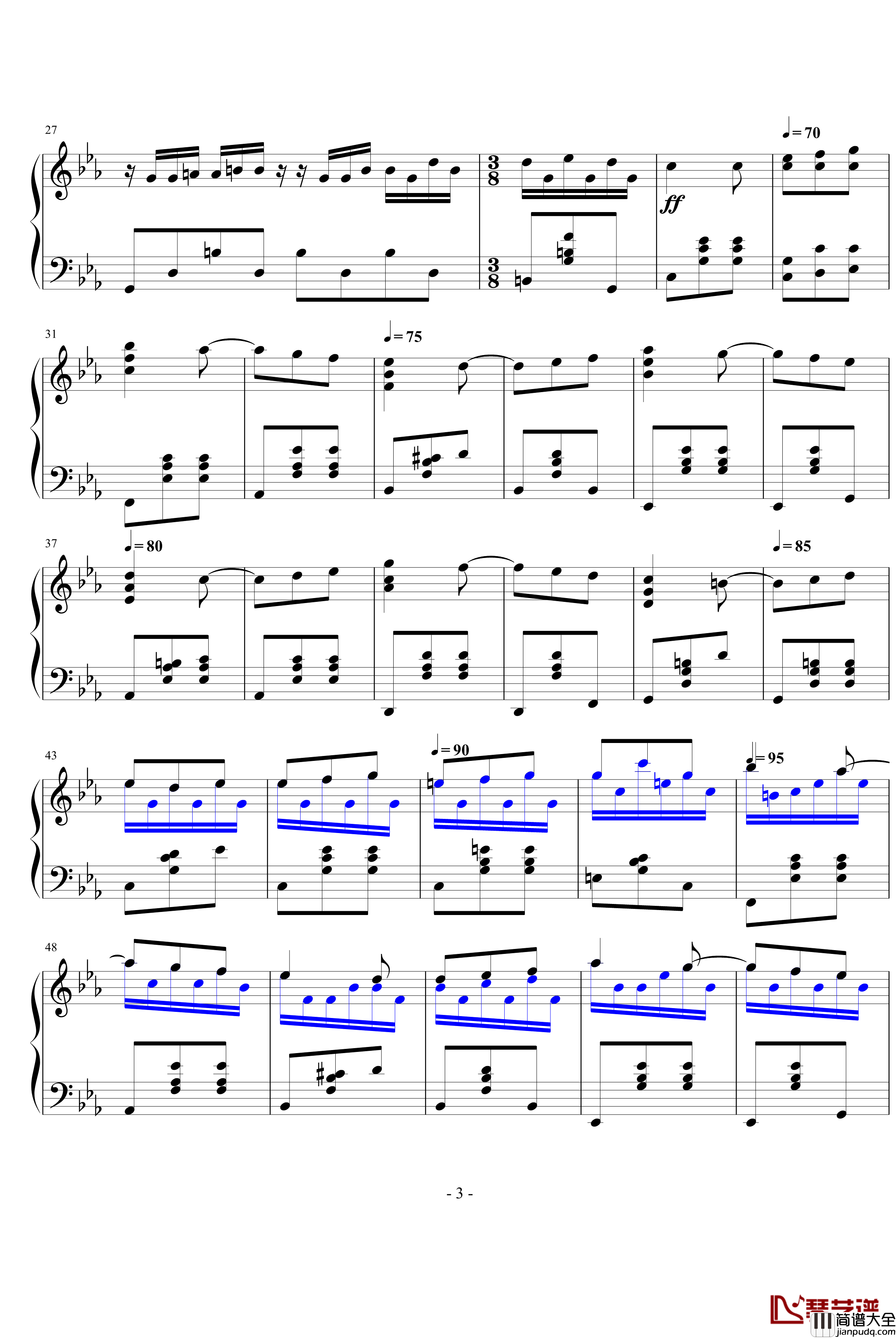 念钢琴谱_钢琴叫兽