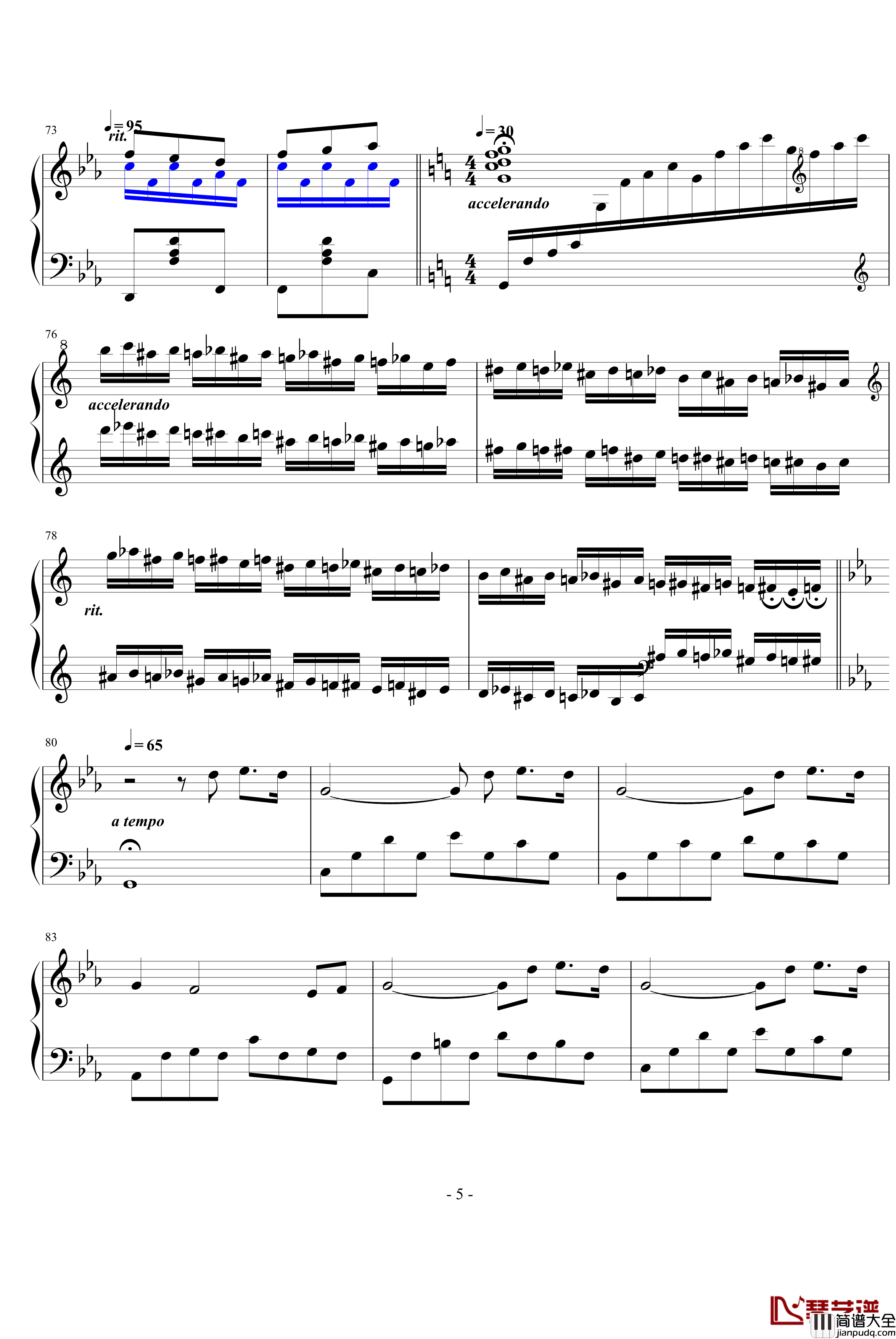 念钢琴谱_钢琴叫兽