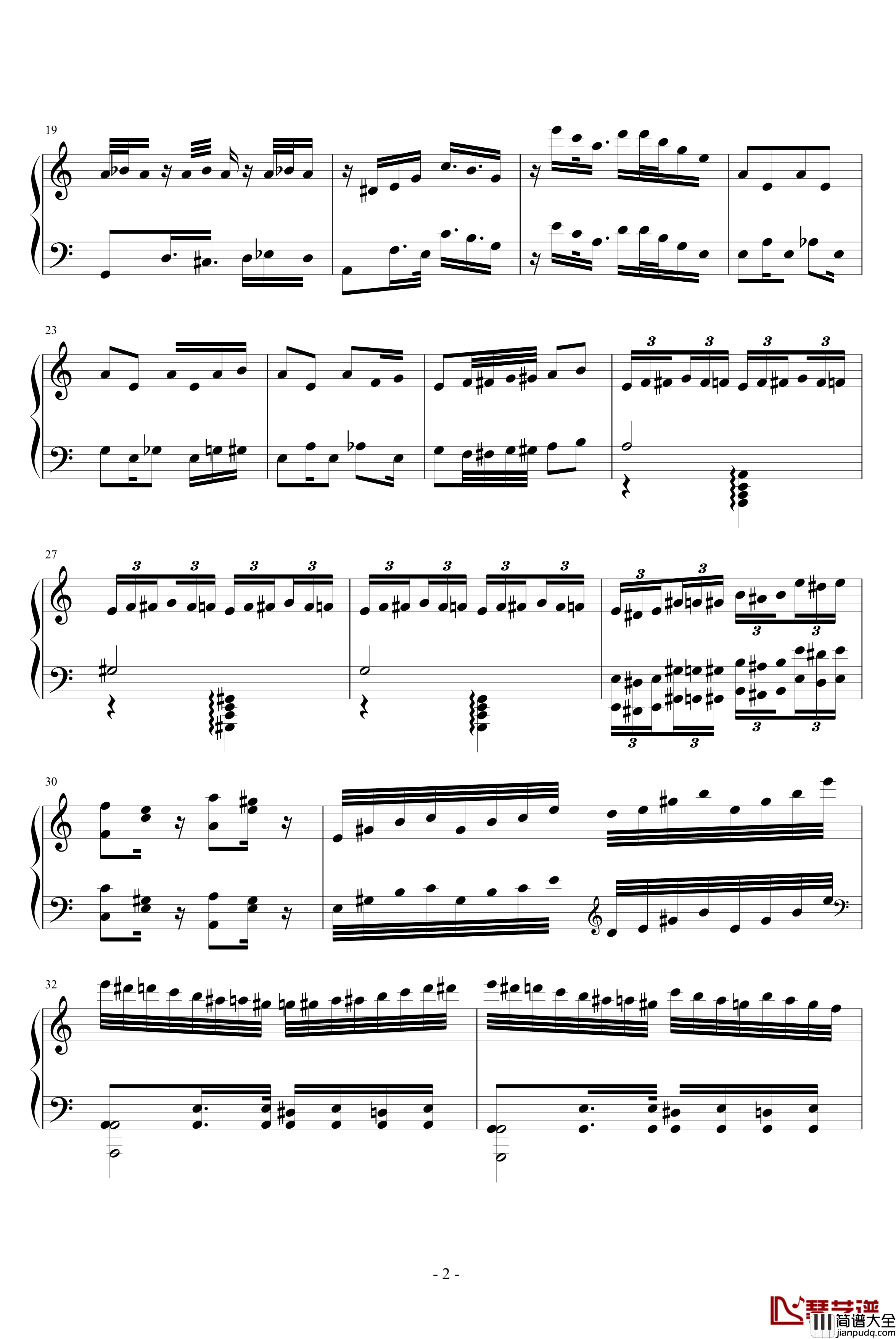 幽灵盛典2钢琴谱_动漫影视